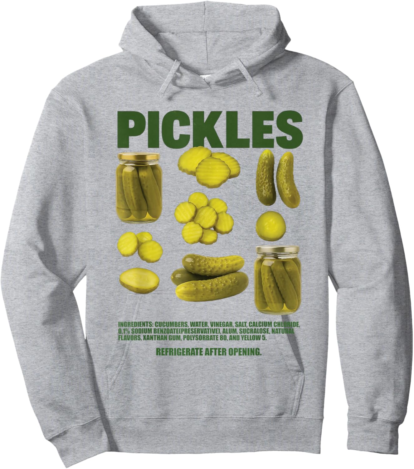 Essiggurken Cravings Humor Design für Schwangere Hoodie - Hoodie | Ash