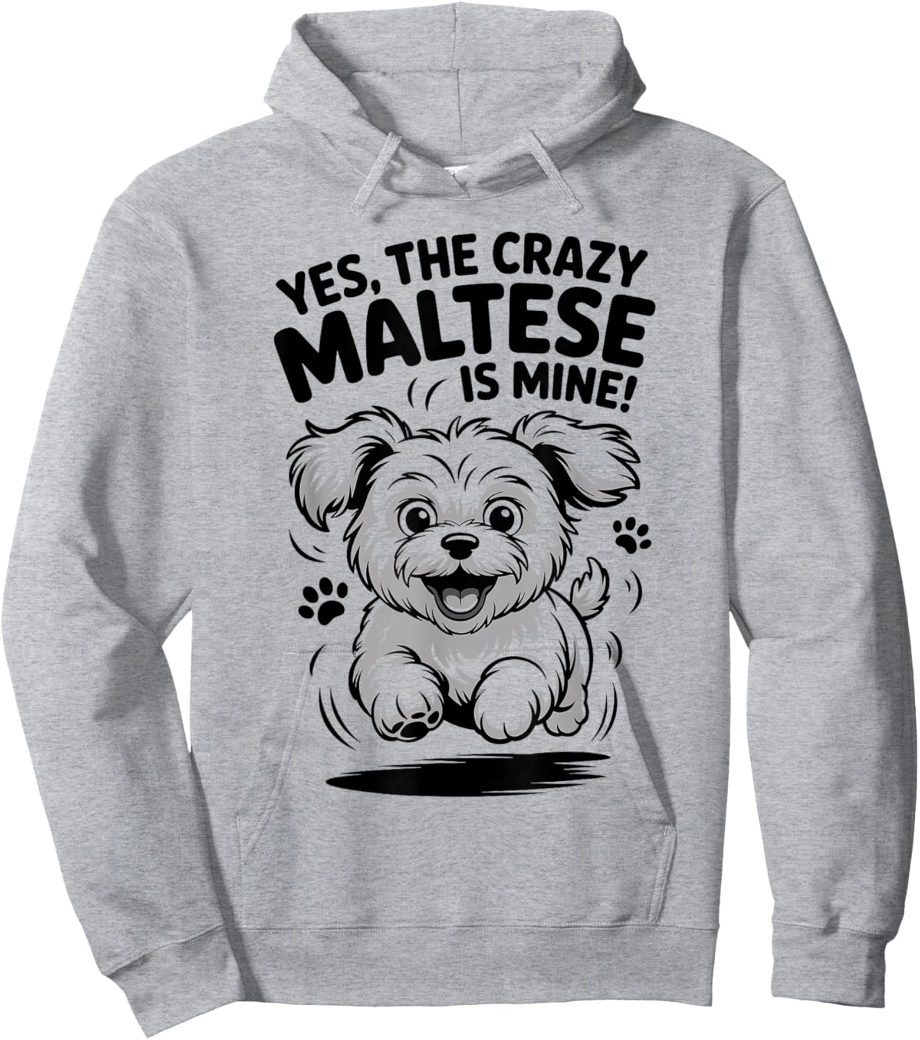 Cute Pet Cross Small Mix Breed Owner Dog Funny Cool Maltese Hoodie - Hoodie | Ash