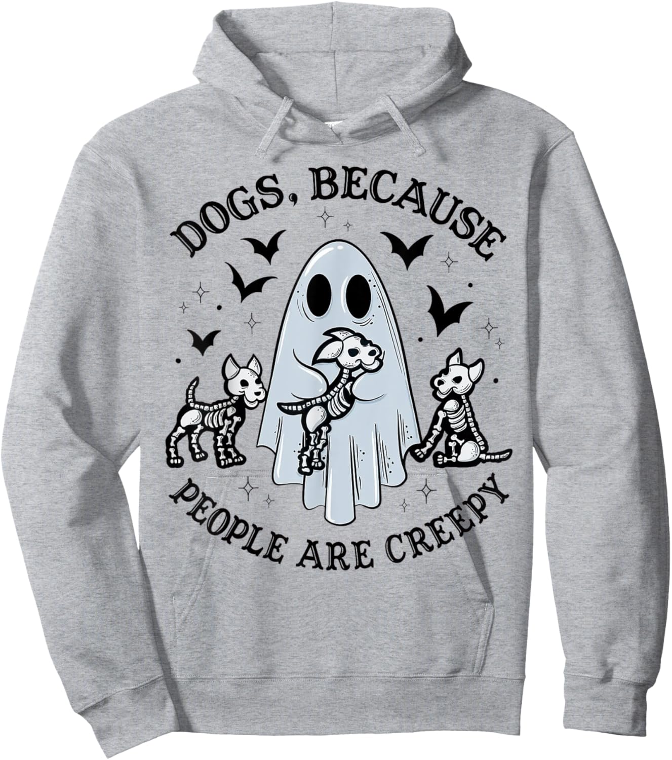 Dogs Because People Are Creepy Halloween Dog Grooming Hoodie - Hoodie | Ash