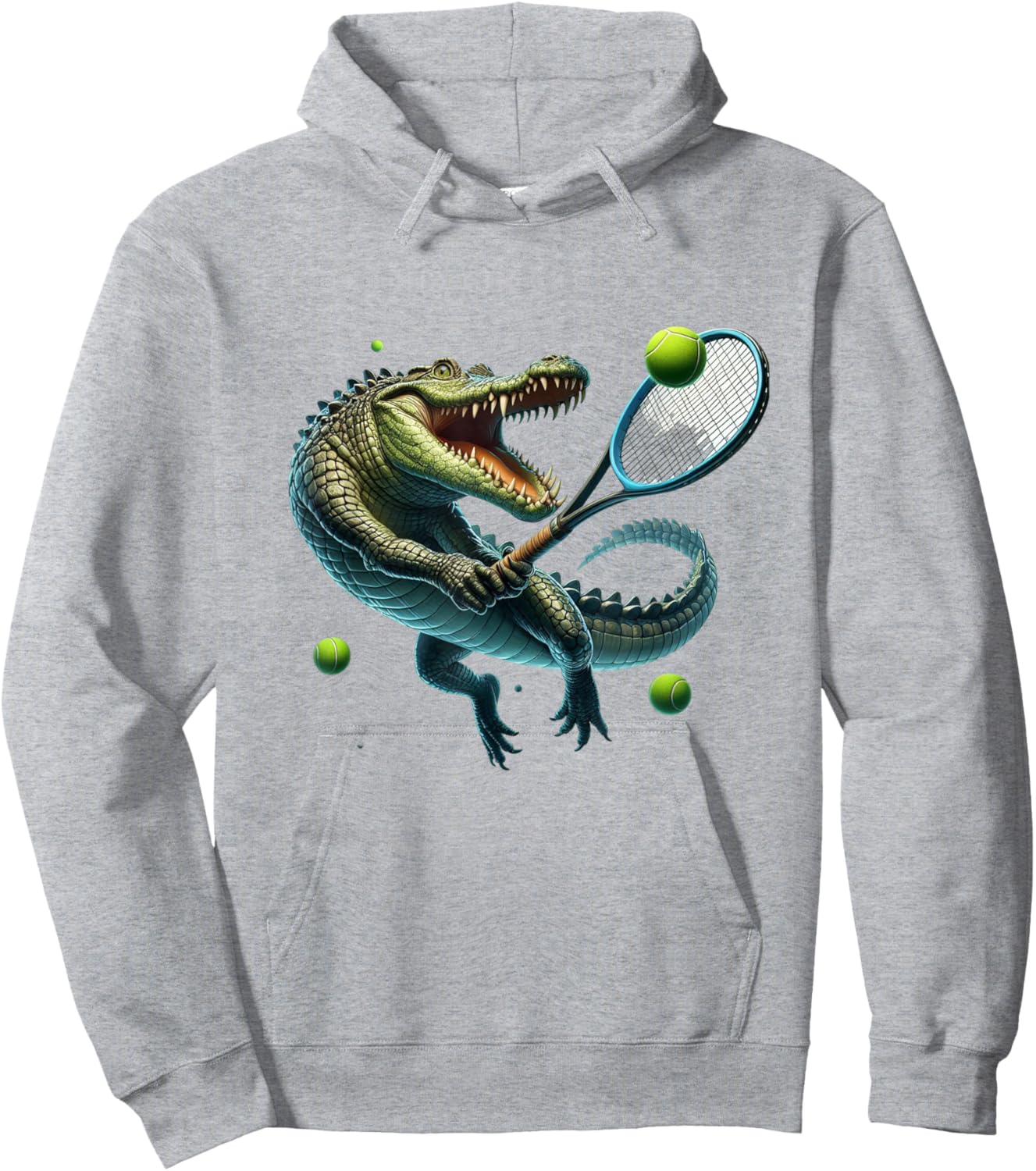 Tennis Clothing Tennis Player Crocodile Tennis Hoodie - Hoodie | Ash