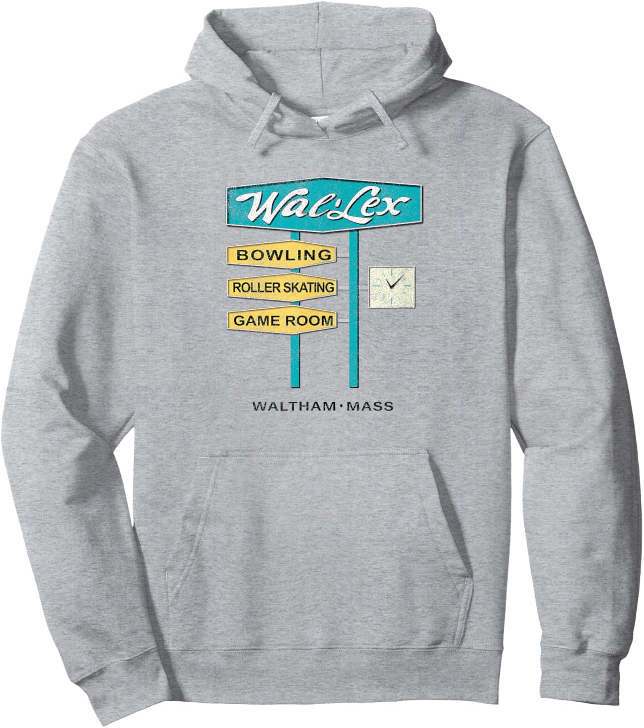Wal-Lex Retro Bowling Roller Skating Rink Waltham MA Vintage Hoodie - Hoodie | Ash