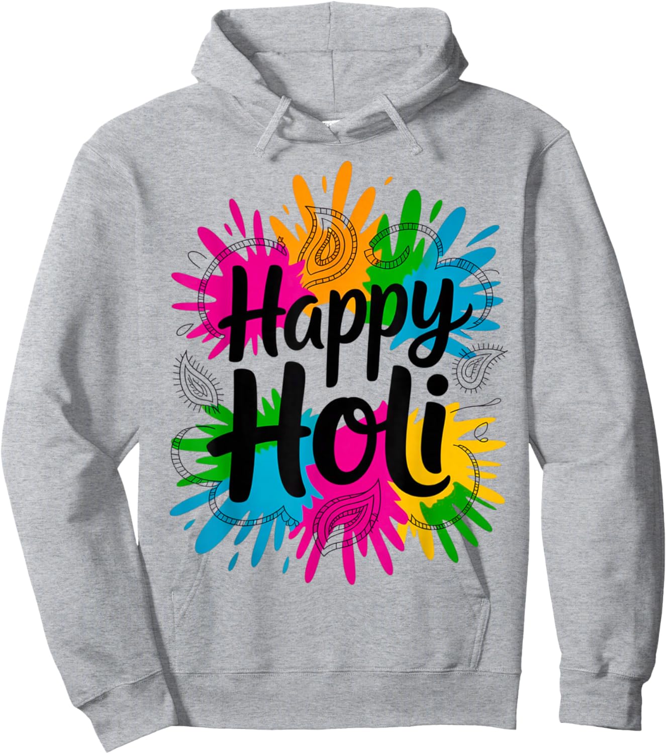 Bura NA Mano Holi Hai India Hindu Colors Happy Holi Festival Hoodie - Hoodie | Ash