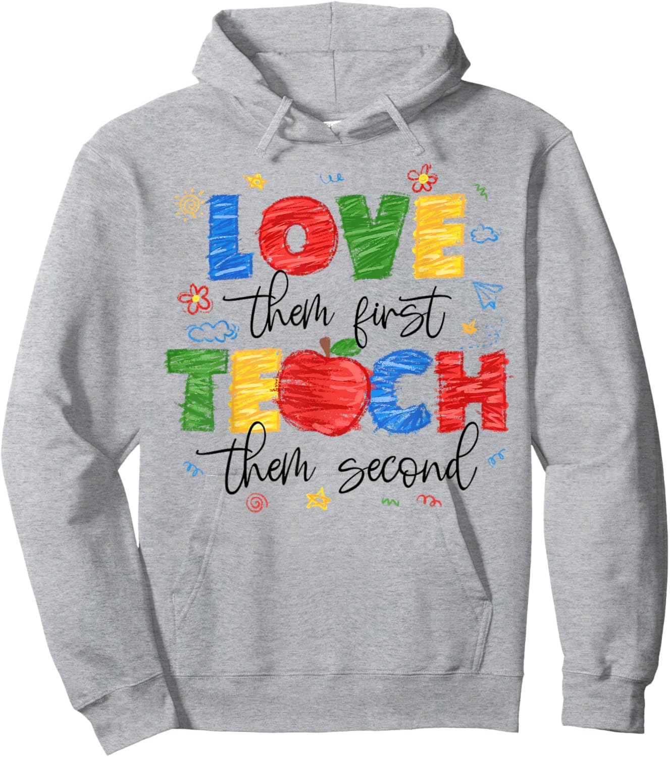 Love them First Teach them Second Special Education Autism Hoodie - Hoodie | Ash