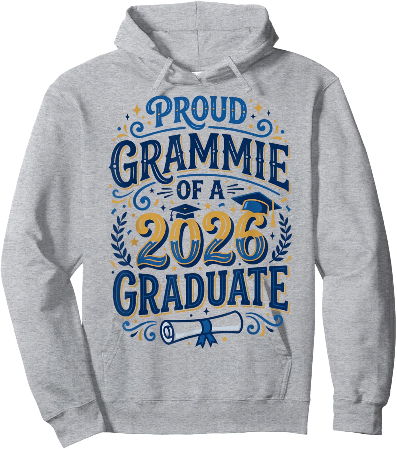Proud Grammie of A Class of 2026 Graduate Senior Grad Family Hoodie - Hoodie | Ash