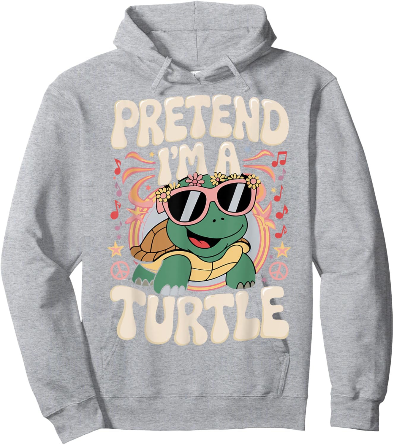 Pretend I'm A Turtle Hoodie - Hoodie | Ash