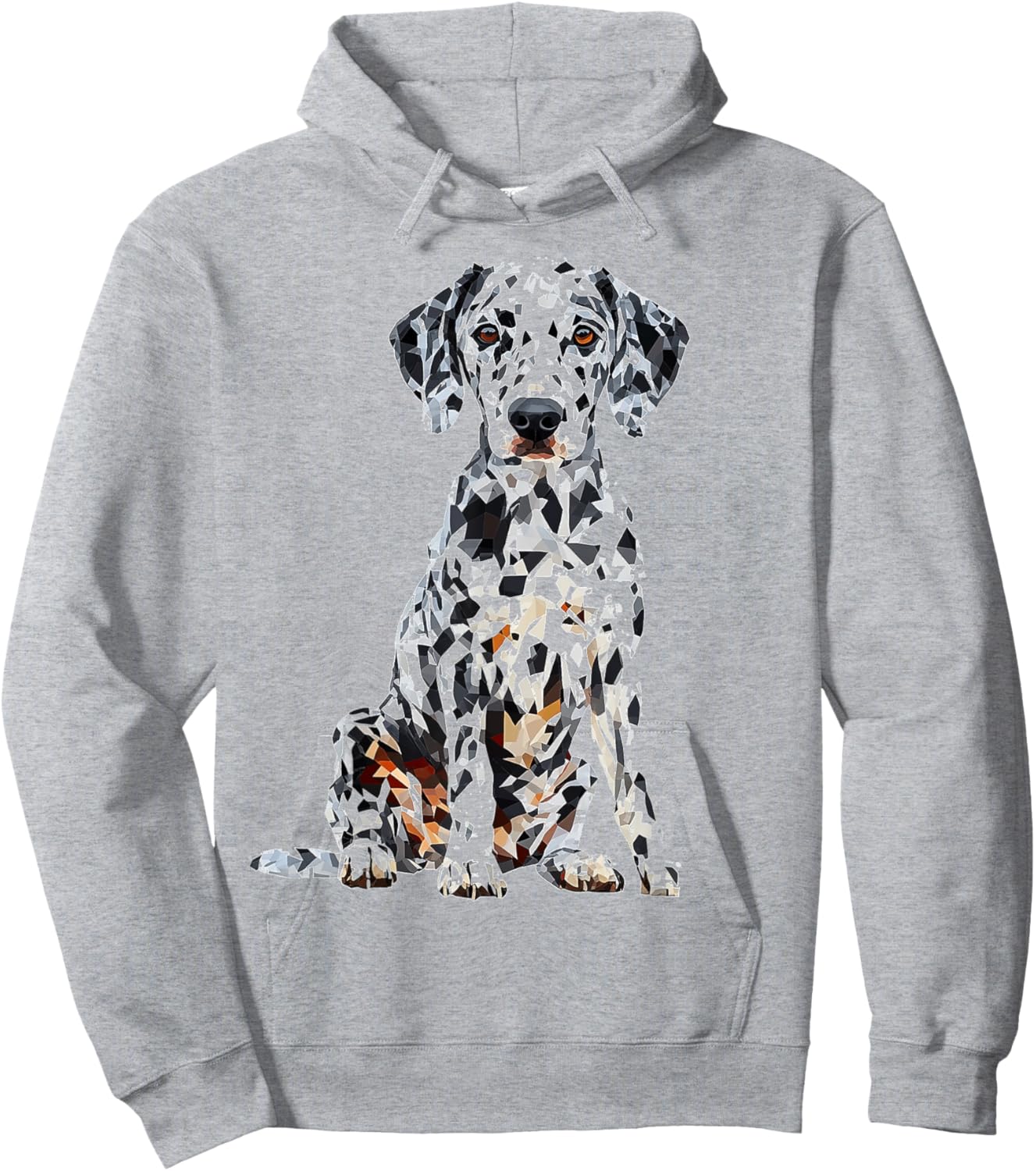 Dalmatian Dog Motif Pet Illustration Dalmatian Women Kids Hoodie - Hoodie | Ash