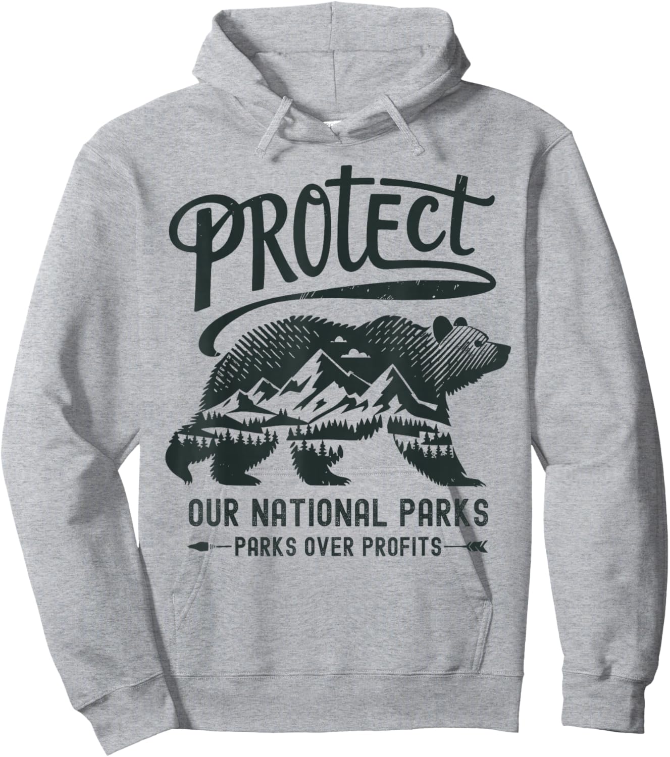 Protect Our National Parks Defund Doge Parks Not Profits Hoodie - Hoodie | Ash
