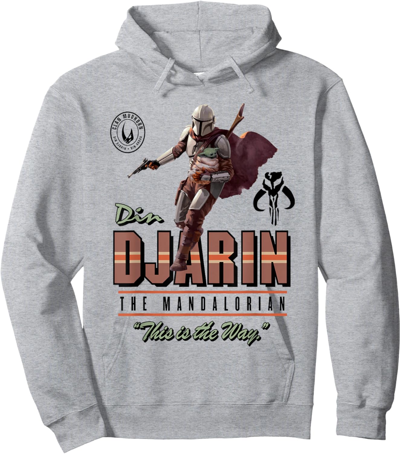 Star Wars The Mandalorian Din Djarin This Is The Way Hoodie - Hoodie | Ash