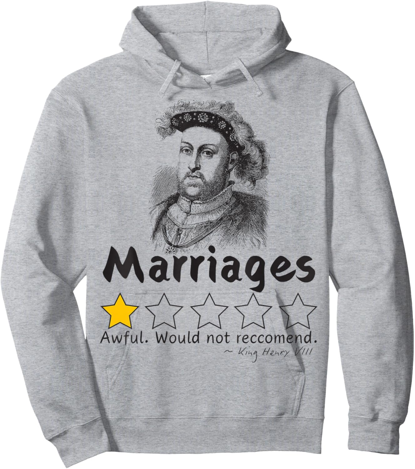 Six Wives of Henry VIII Funny History T Shirt Medieval Hoodie - Hoodie | Ash