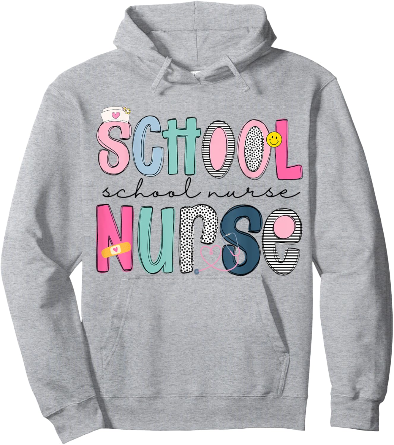 School Nurse Appreciation Day for Best Nurses Back to School Hoodie - Hoodie | Ash