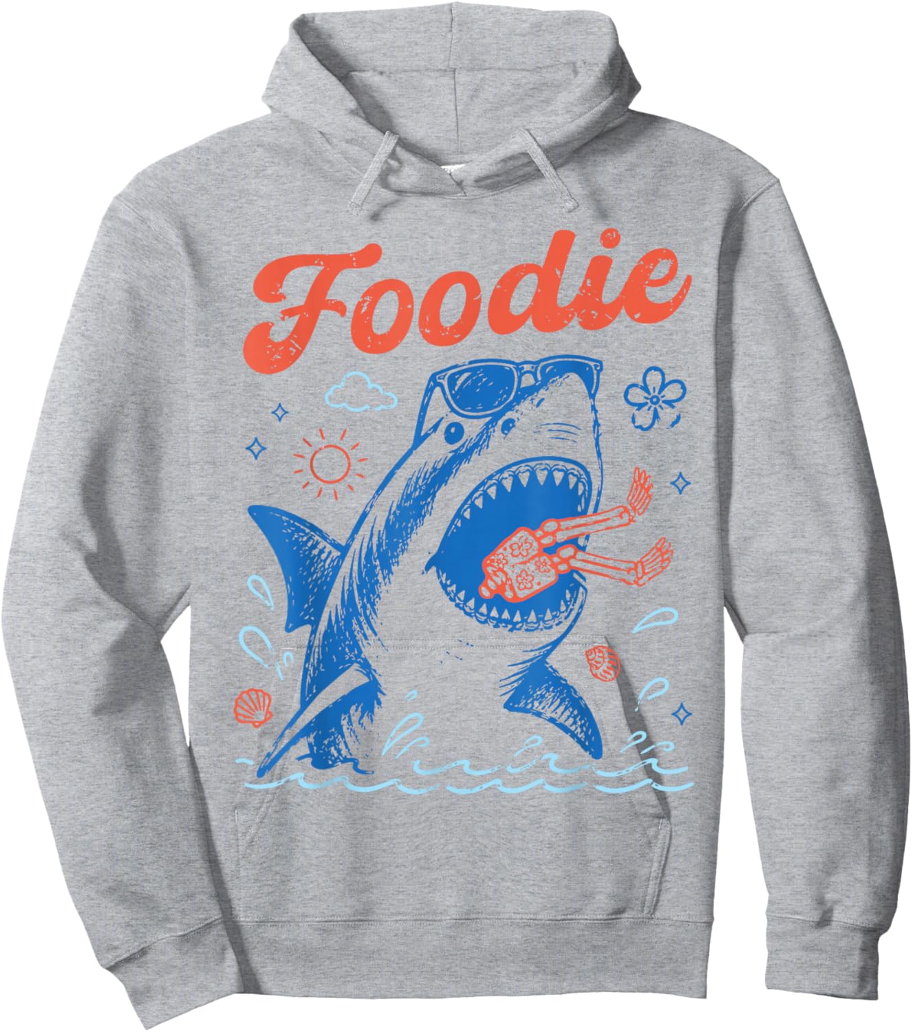 Summer Foodie Sarcastic Shark Attack I Waited All Year for Hoodie - Hoodie | Ash