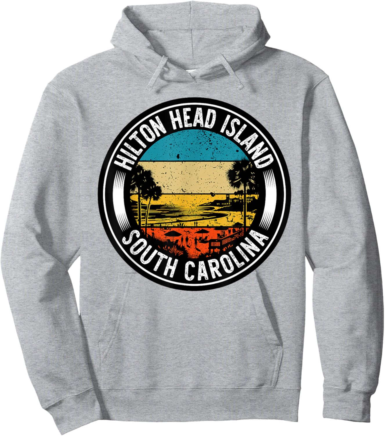 Hilton Head Island Travel Hoodie - Hoodie | Ash