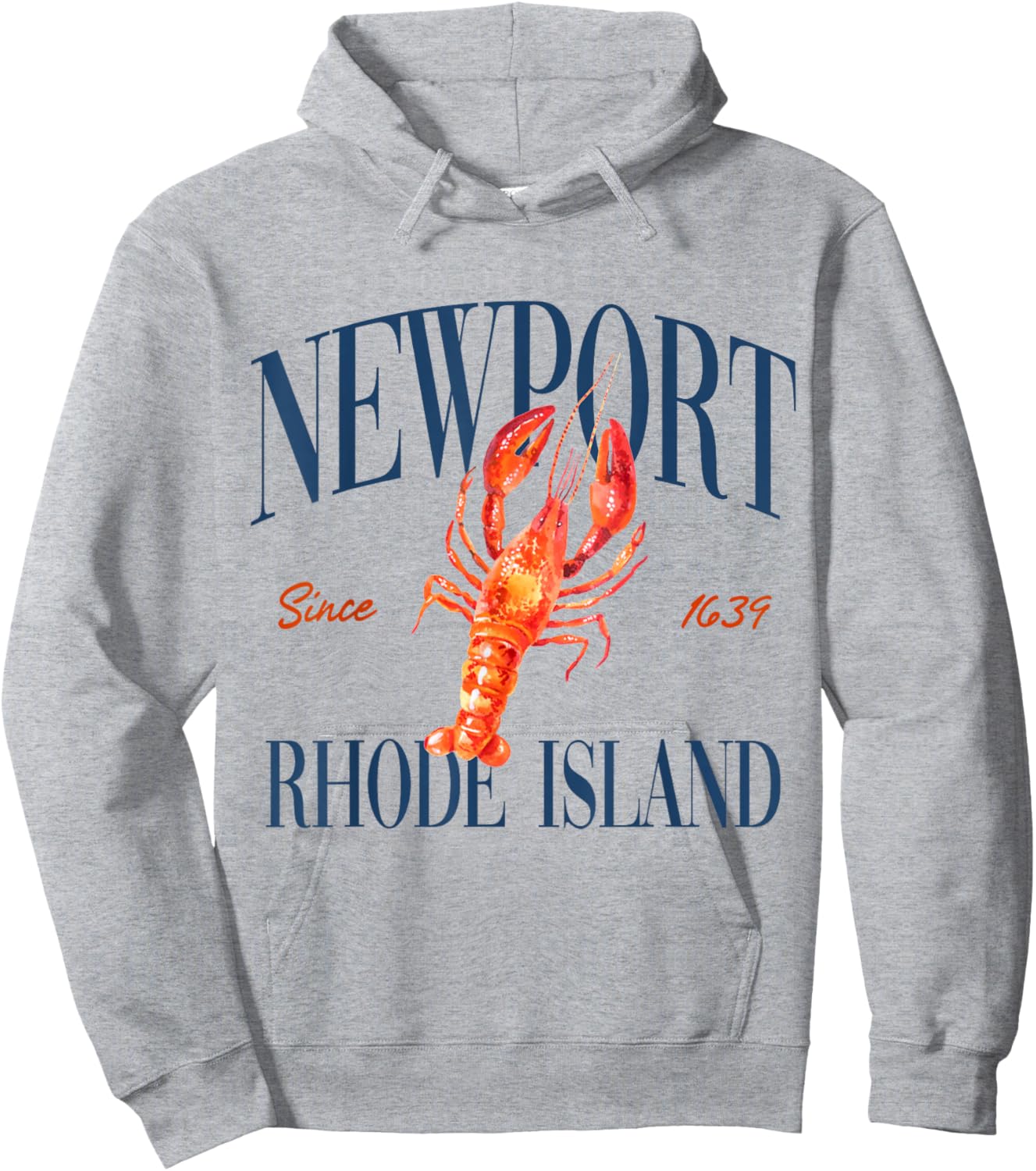 Newport Rhode Island Est. 1639 - Old Money, Aesthetic Hoodie - Hoodie | Ash