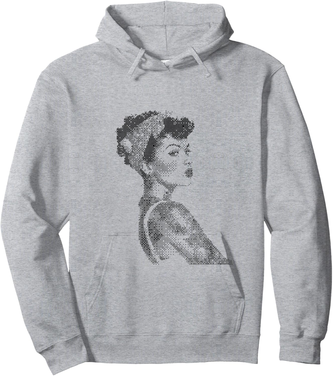 Retro Pin-Up Woman Glamour Art Hoodie - Hoodie | Ash
