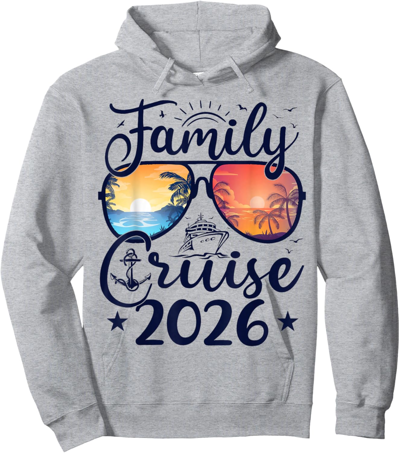 Family Cruise 2026 Summer Vacation Matching Family Cruise Hoodie - Hoodie | Ash