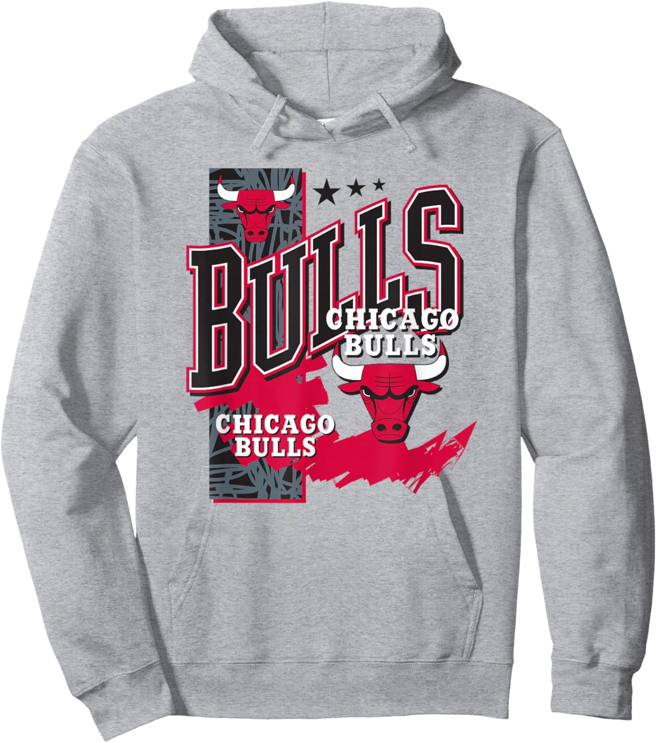 Joueur barré Officiel des Chicago Bulls de la NBA Hoodie - Hoodie | Ash