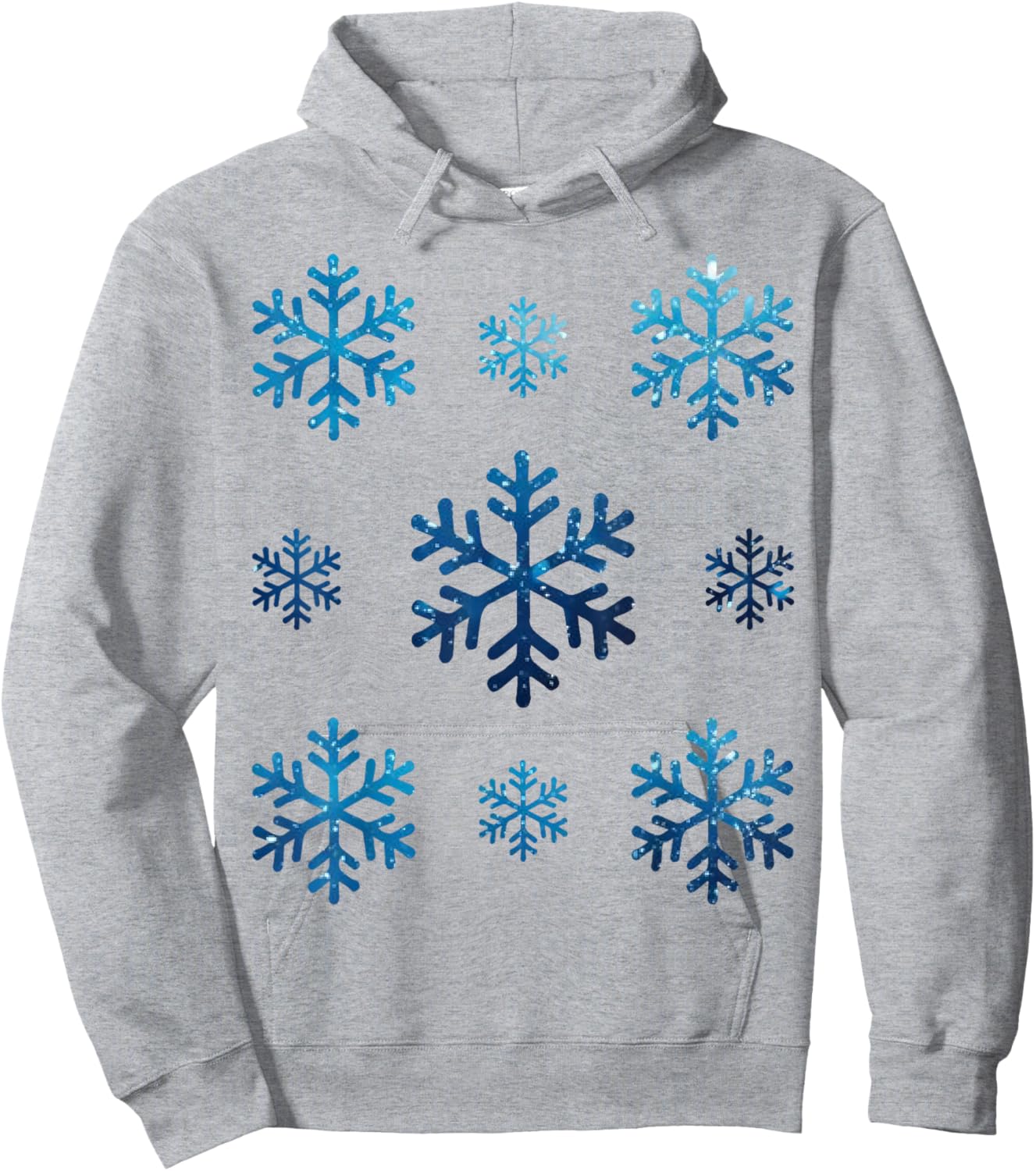 Christmas Snowflakes White Hoodie - Hoodie | Ash