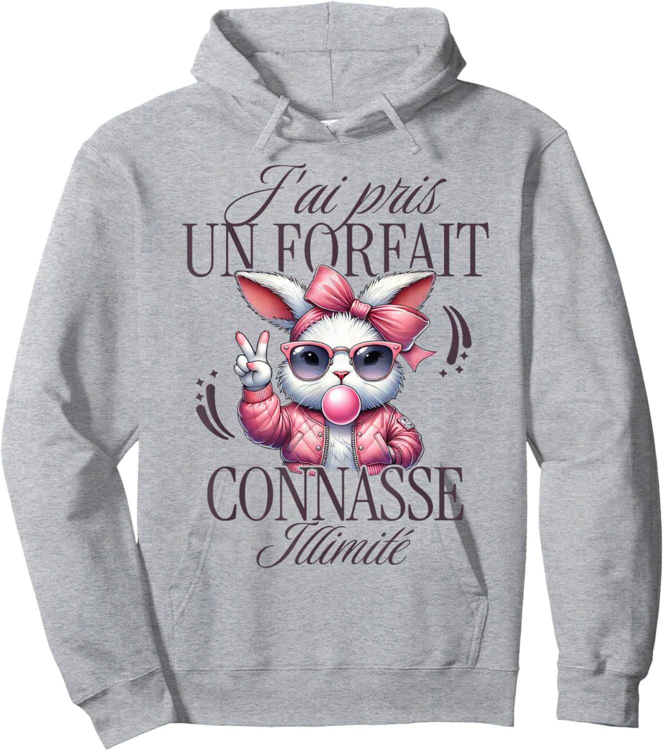 I took an Unlimited Connasse Package – Woman Character Hoodie - Hoodie | Ash
