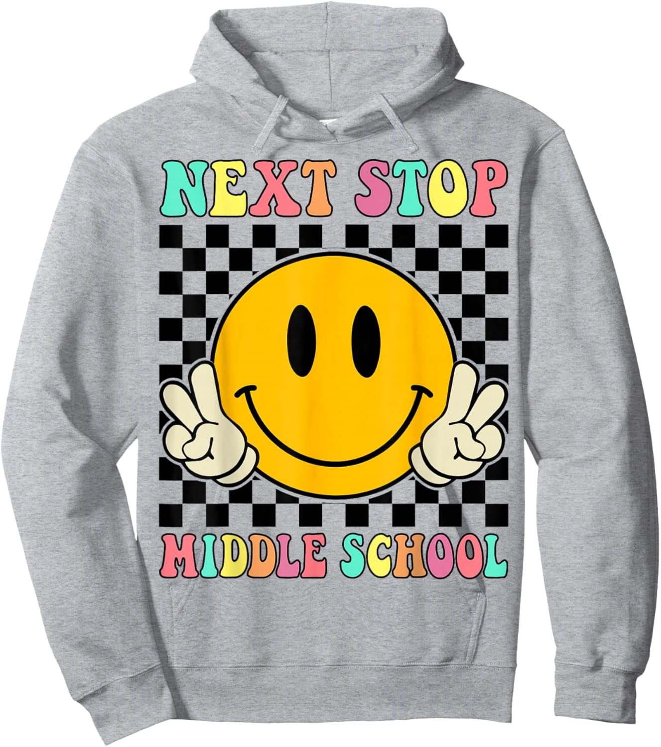 Next Stop Middle School Elementary School Graduation 2025 Hoodie - Hoodie | Ash