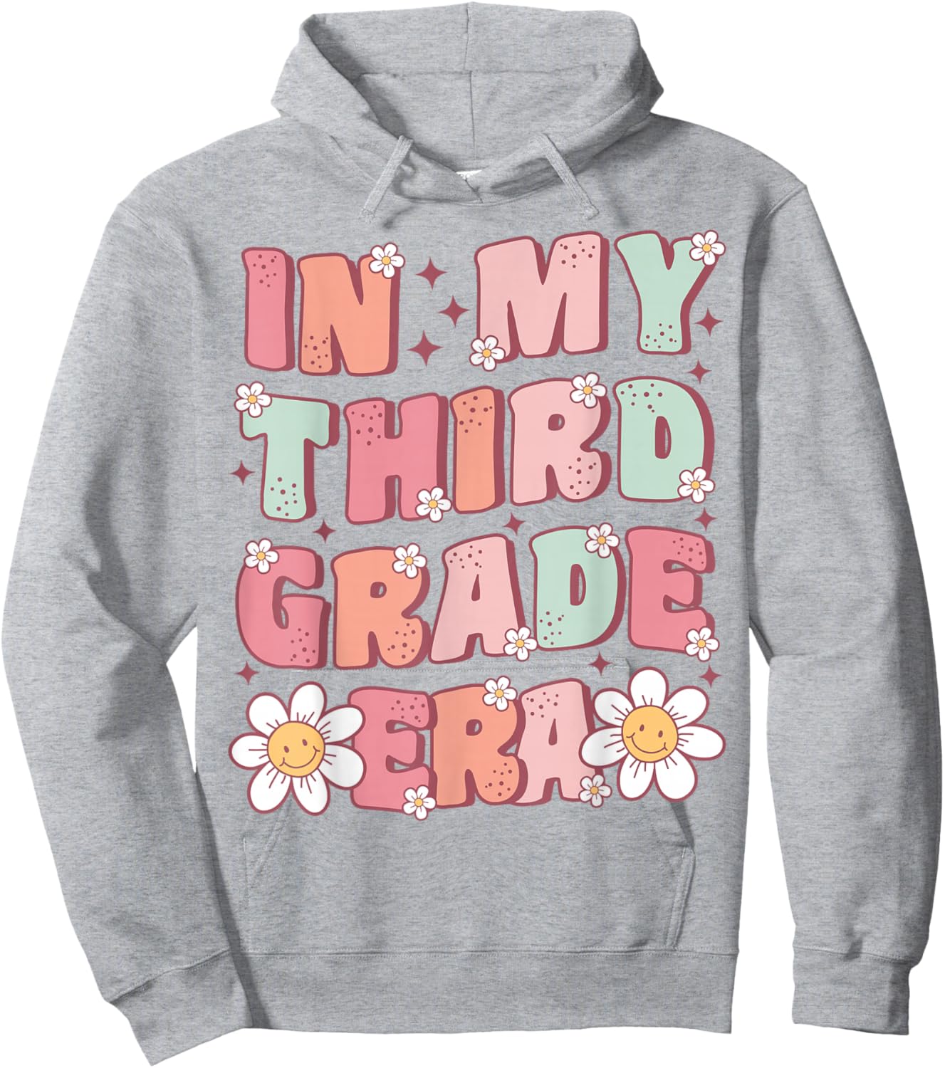 In My Third Grade Era Cute Groovy 3rd Grade Back to School Hoodie - Hoodie | Ash