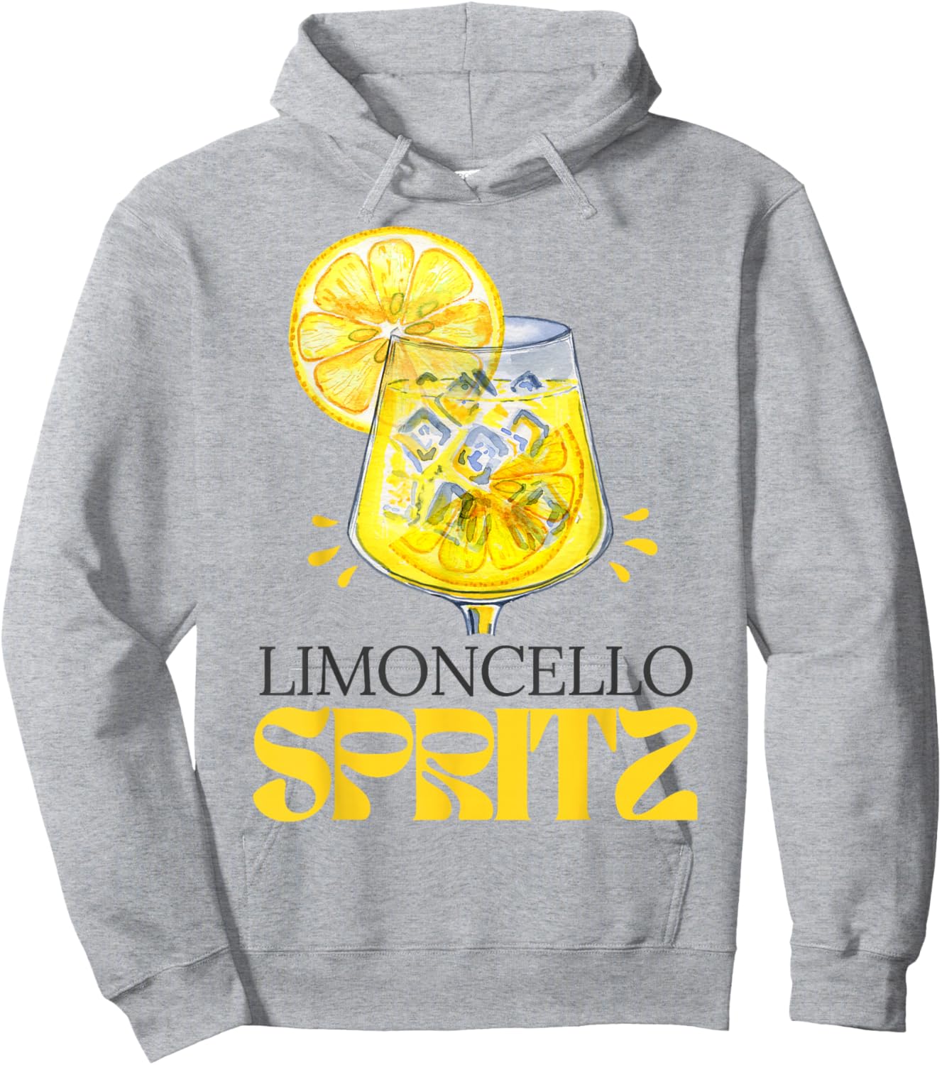 Limoncello Spritz Summer Aperitif Italian Lemon Liqueur Hoodie - Hoodie | Ash