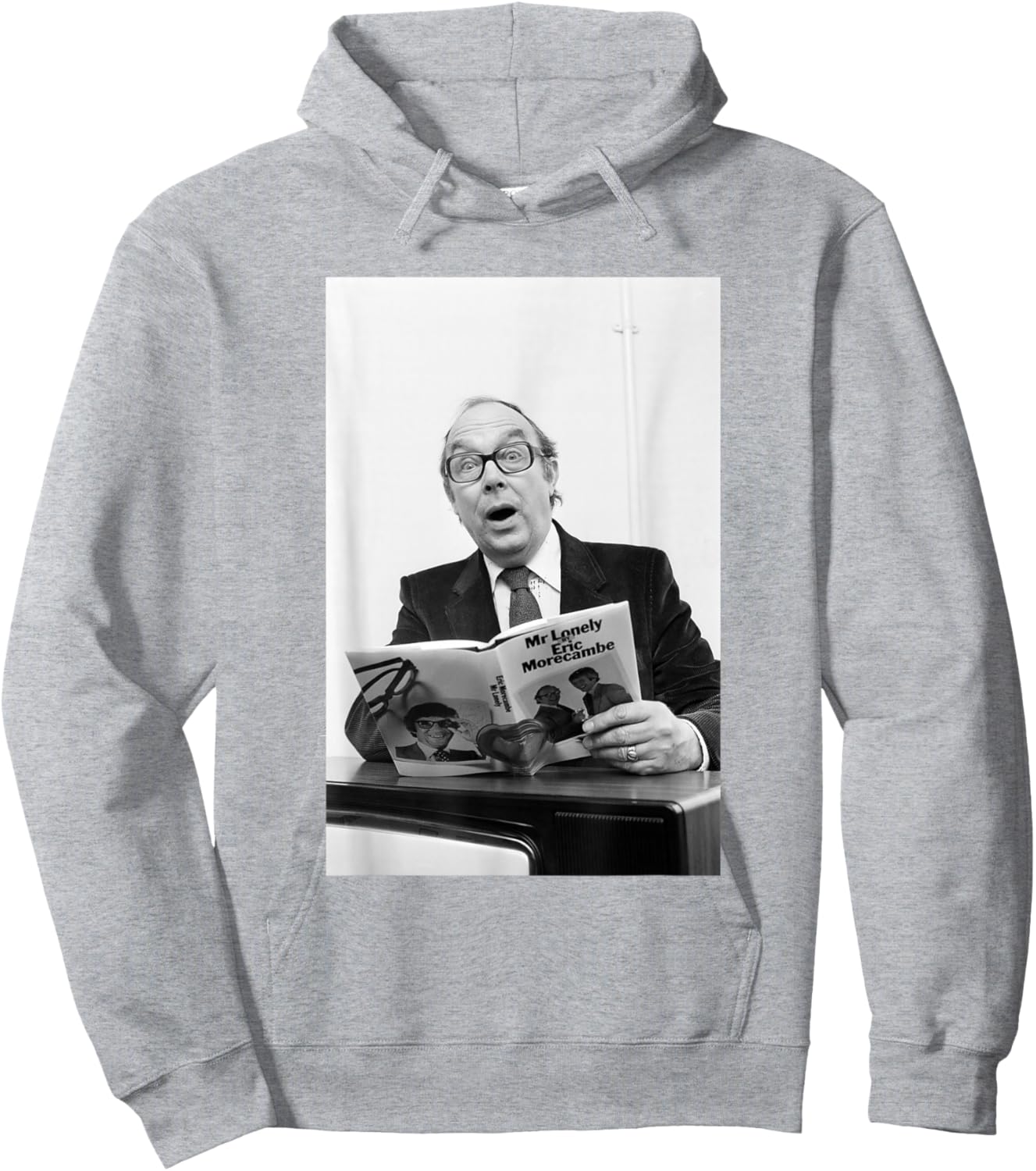 Comedian Eric Morecambe & Wise Promoting Mr Lonely Book Hoodie - Hoodie | Ash