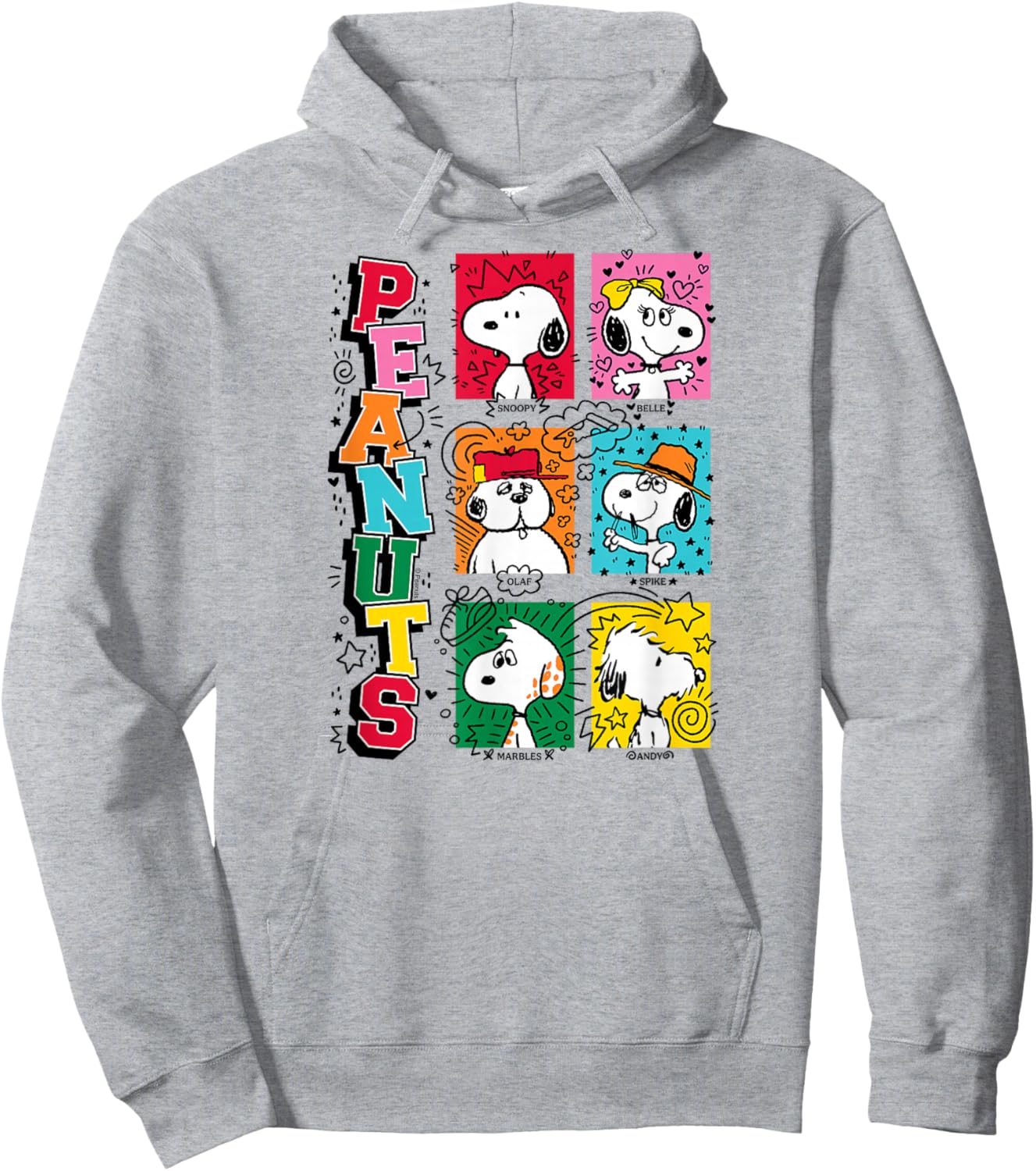 Peanuts - Snoopy's Siblings Yearbook Hoodie - Hoodie | Ash