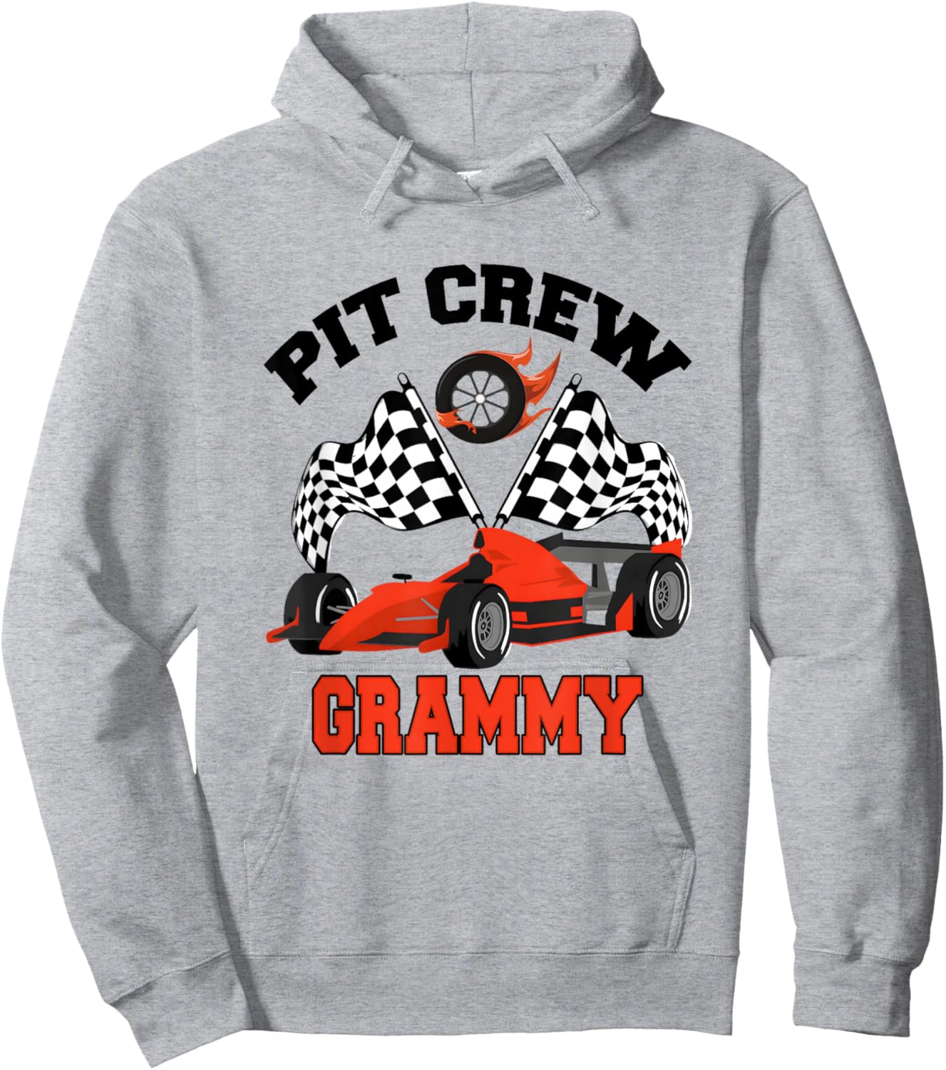 Grammy Pit Crew Race Car Birthday Family Racing Hoodie - Hoodie | Ash