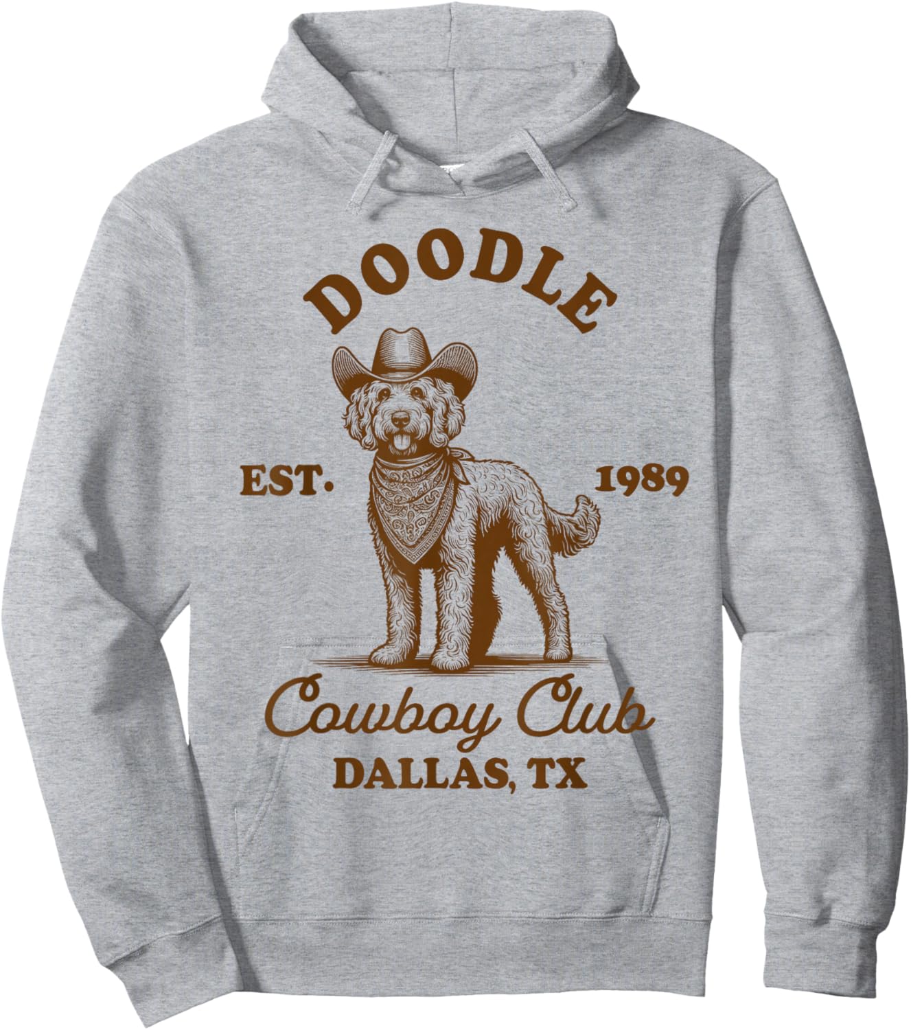 Doodle Mom Doodle Lover Western Howdy Doodle Cowboys Club Hoodie - Hoodie | Ash