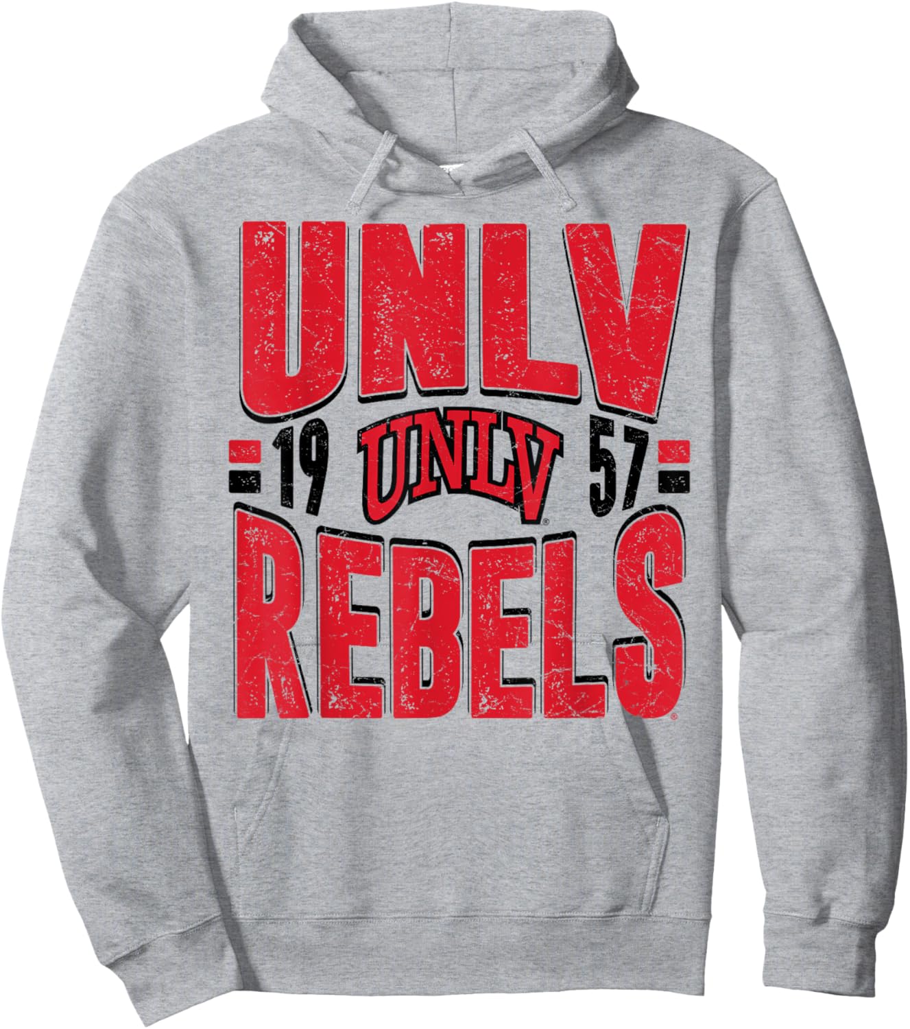 UNLV Rebels Vintage 90's Retro White Officially Licensed Hoodie - Hoodie | Ash