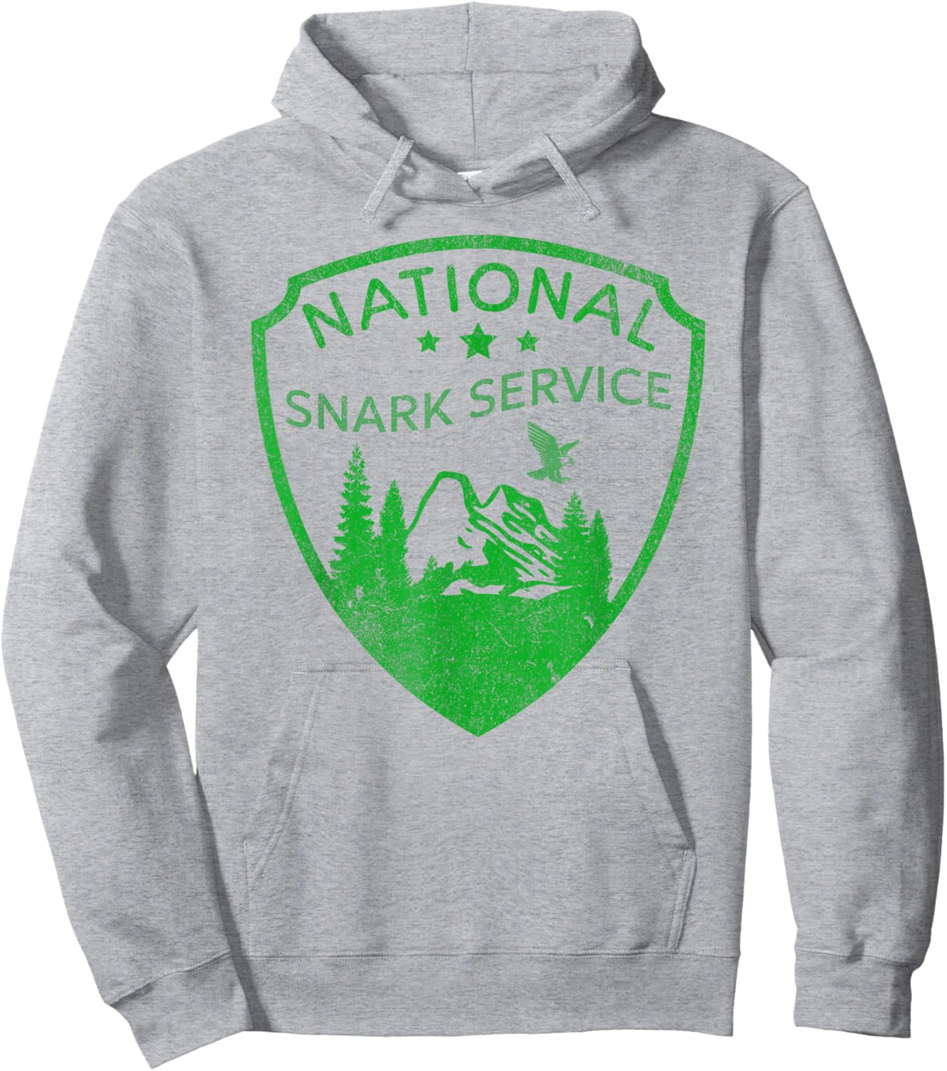 NATIONAL SNARK SERVICE Sarcasm Parks Logo Snarky Sarcastic Hoodie - Hoodie | Ash