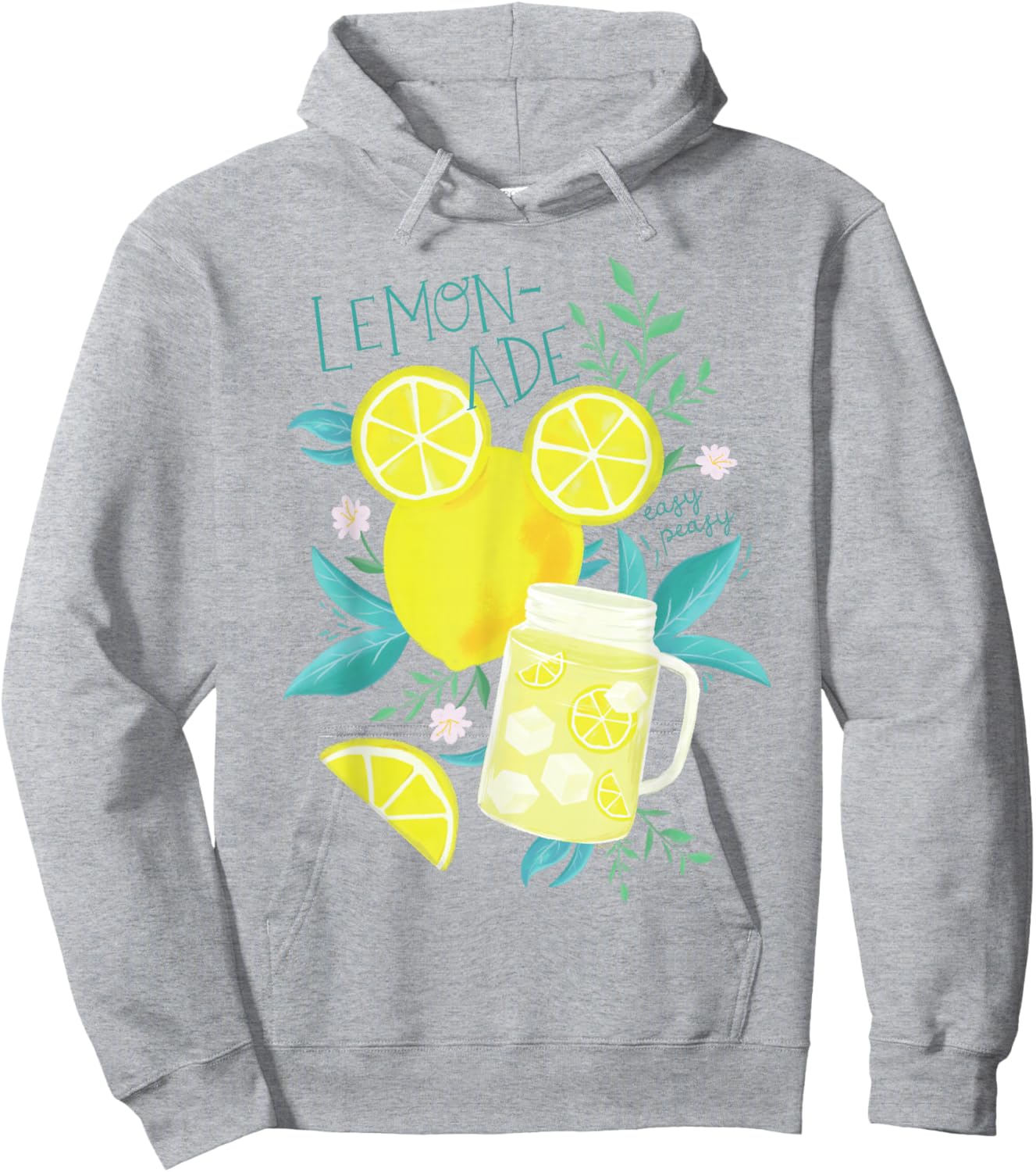 Disney Mickey Mouse Easy Peasy Lemonade Summer Vacation Hoodie - Hoodie | Ash