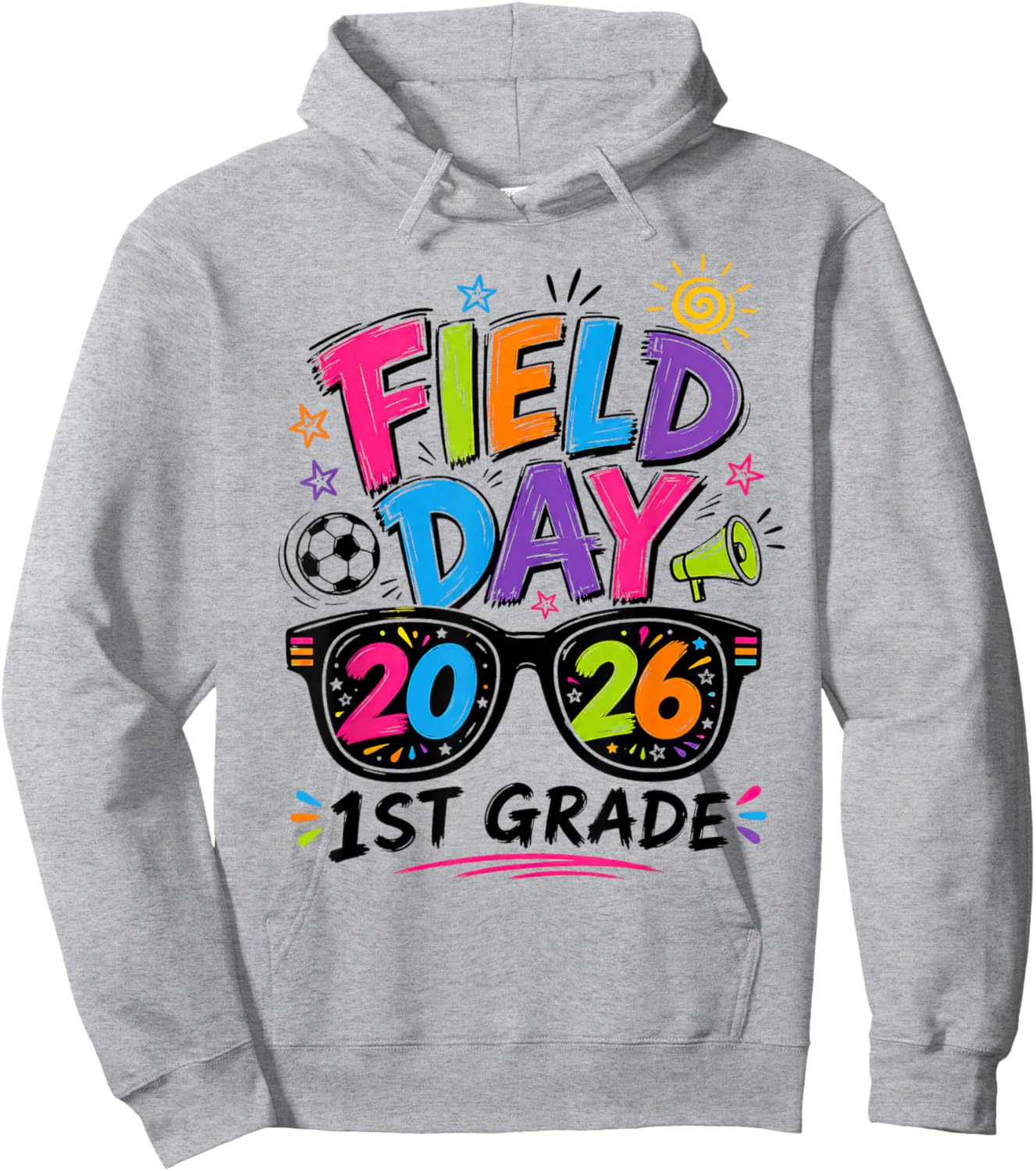 Field Day 1st Grade Field Day Teacher Student Hoodie - Hoodie | Ash