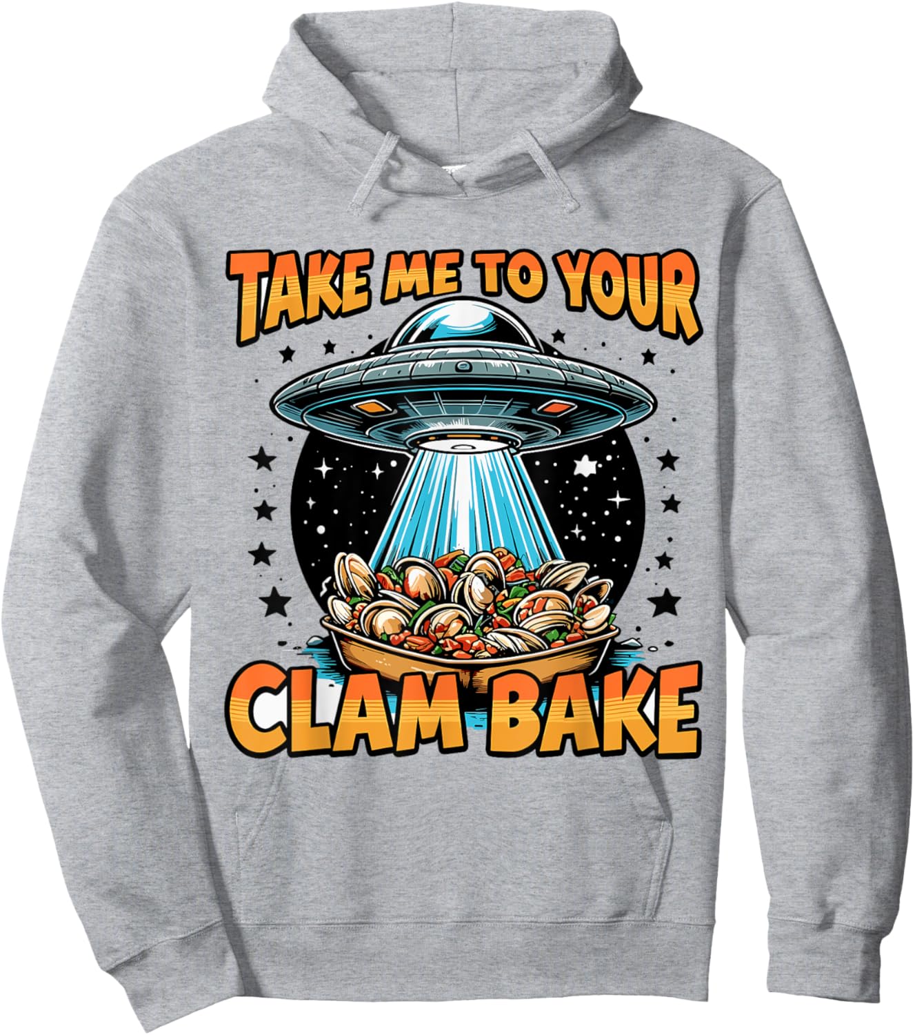 Take Me to Your Clam Bake East Coast Cuisine Funny Clam Bake Hoodie - Hoodie | Ash