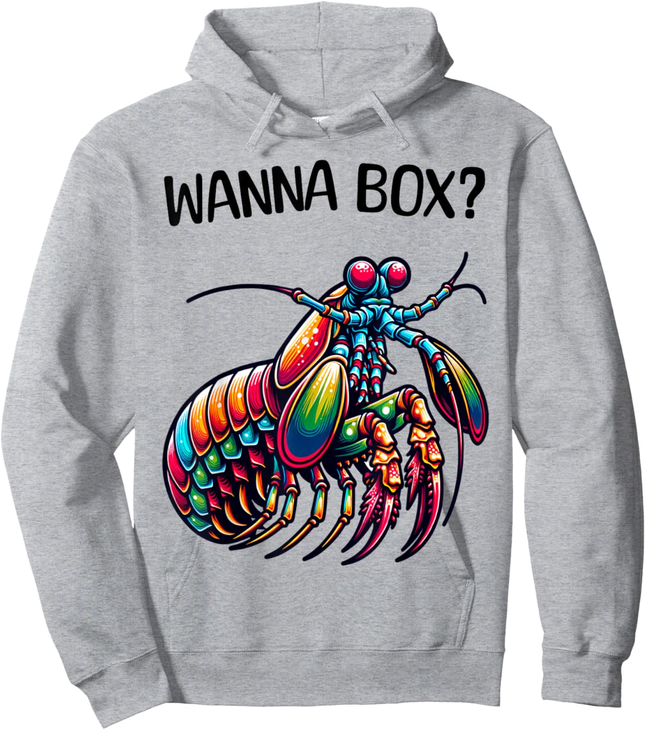 Funny Mantis Shrimp Hoodie - Hoodie | Ash