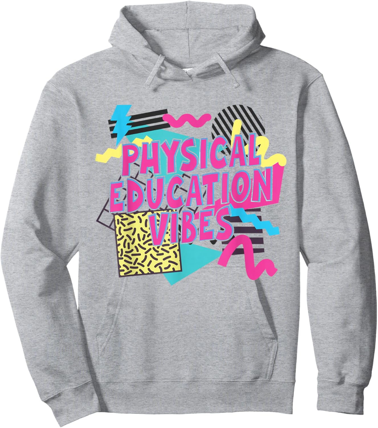 Retro Physical Education Vibes Gym Teacher Phys Ed Teacher Hoodie - Hoodie | Ash