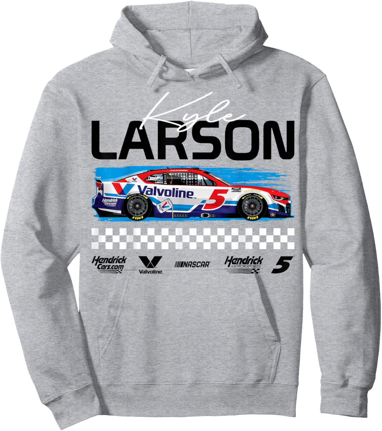 Hendrick Motorsports - Valvoline Race Car Hoodie - Hoodie | Ash