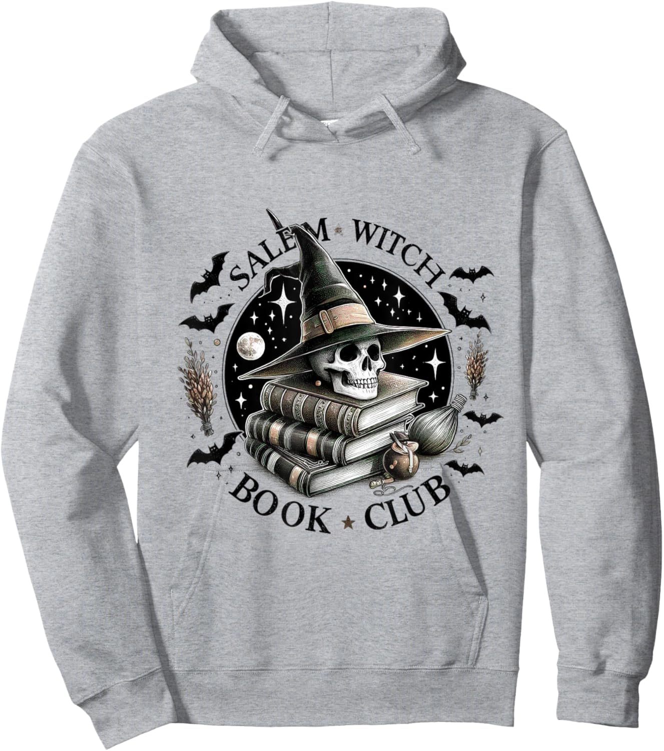 Salem Witch Book Club Halloween Party Costume Girl Hoodie - Hoodie | Ash