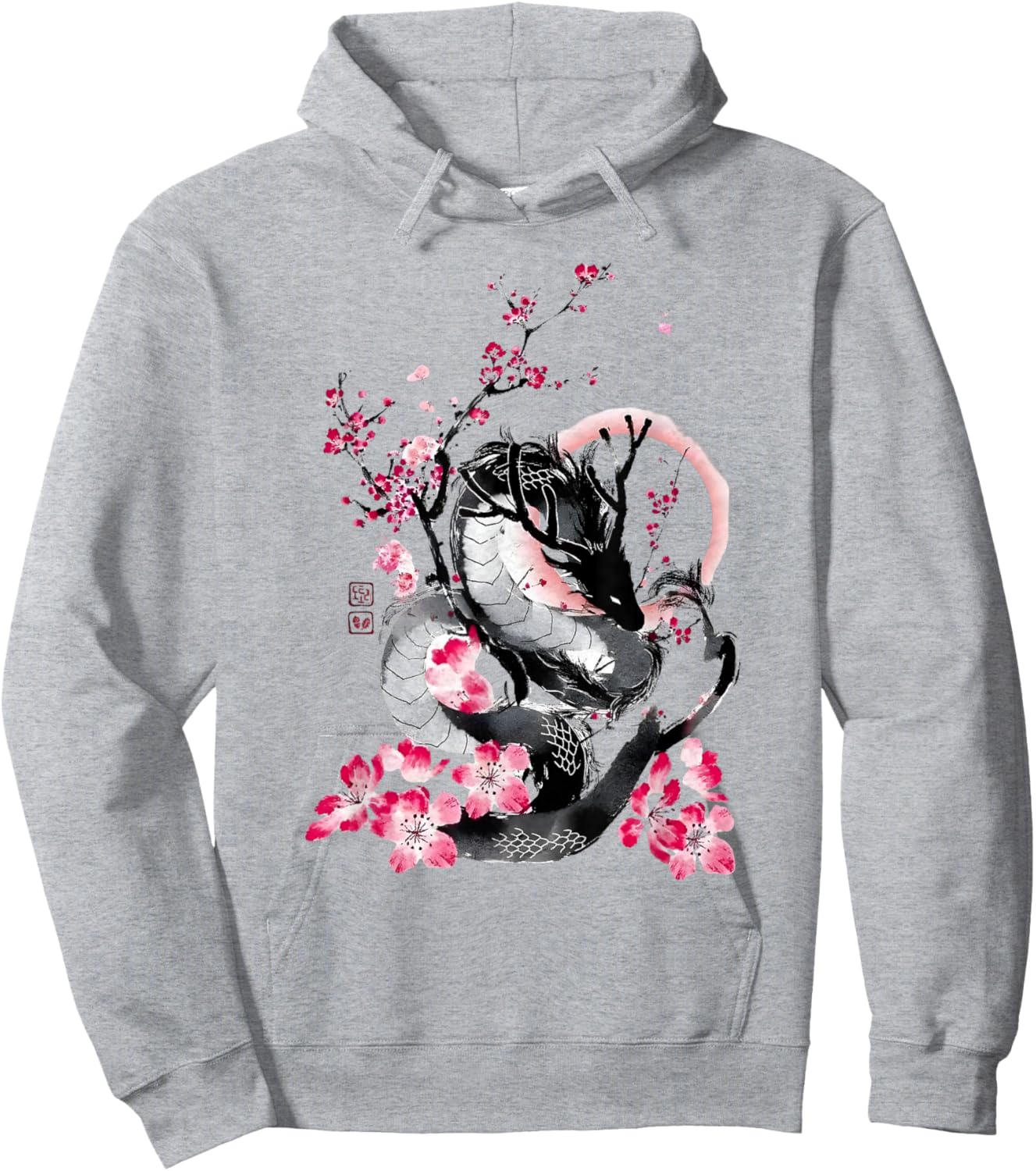 Japanese Aesthetic Dragon Tokyo Japan Manga Anime Asian 80’s Hoodie - Hoodie | Ash