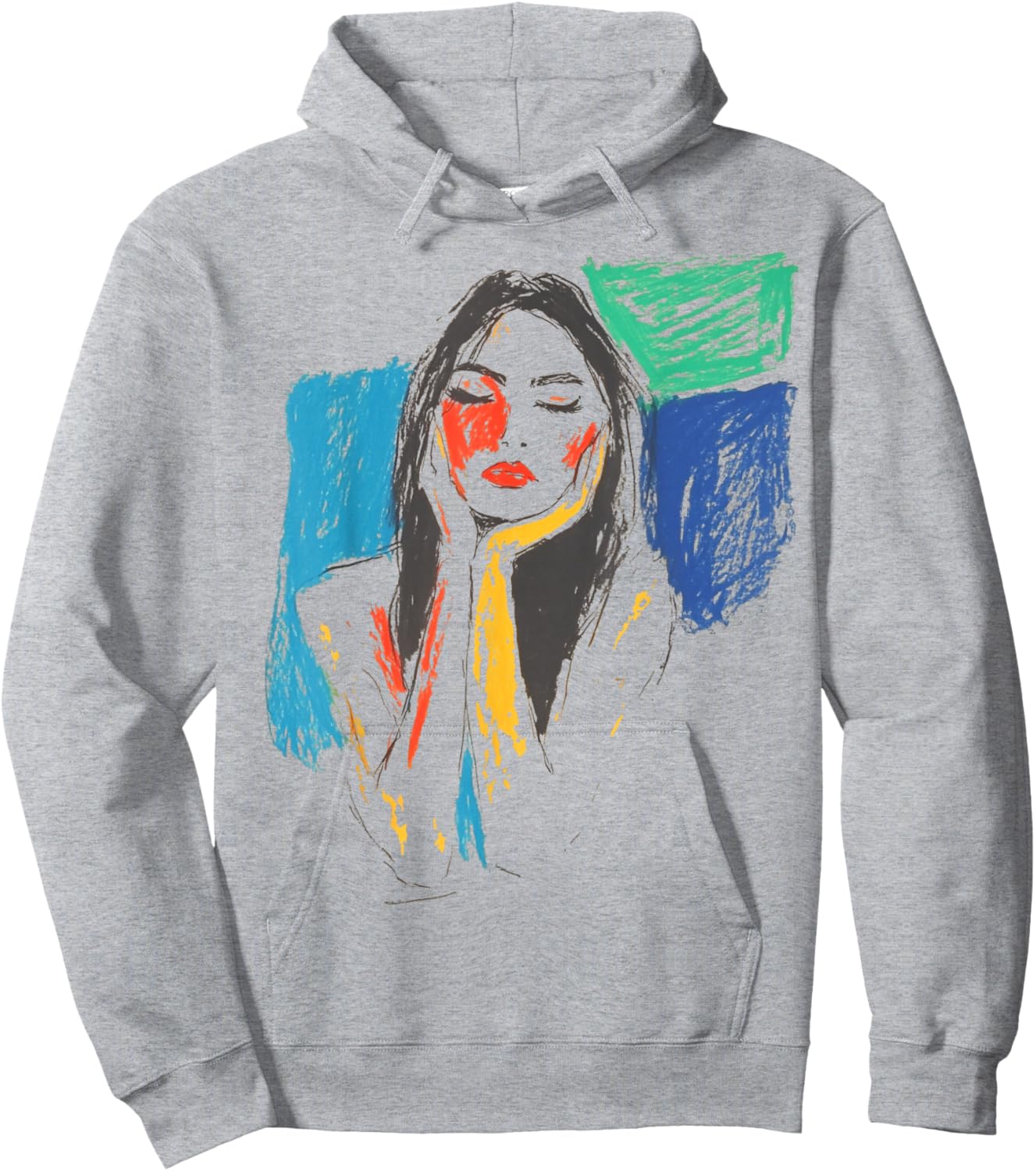 Colorful Abstract Graffiti Art Women's Graphic Hoodie - Hoodie | Ash