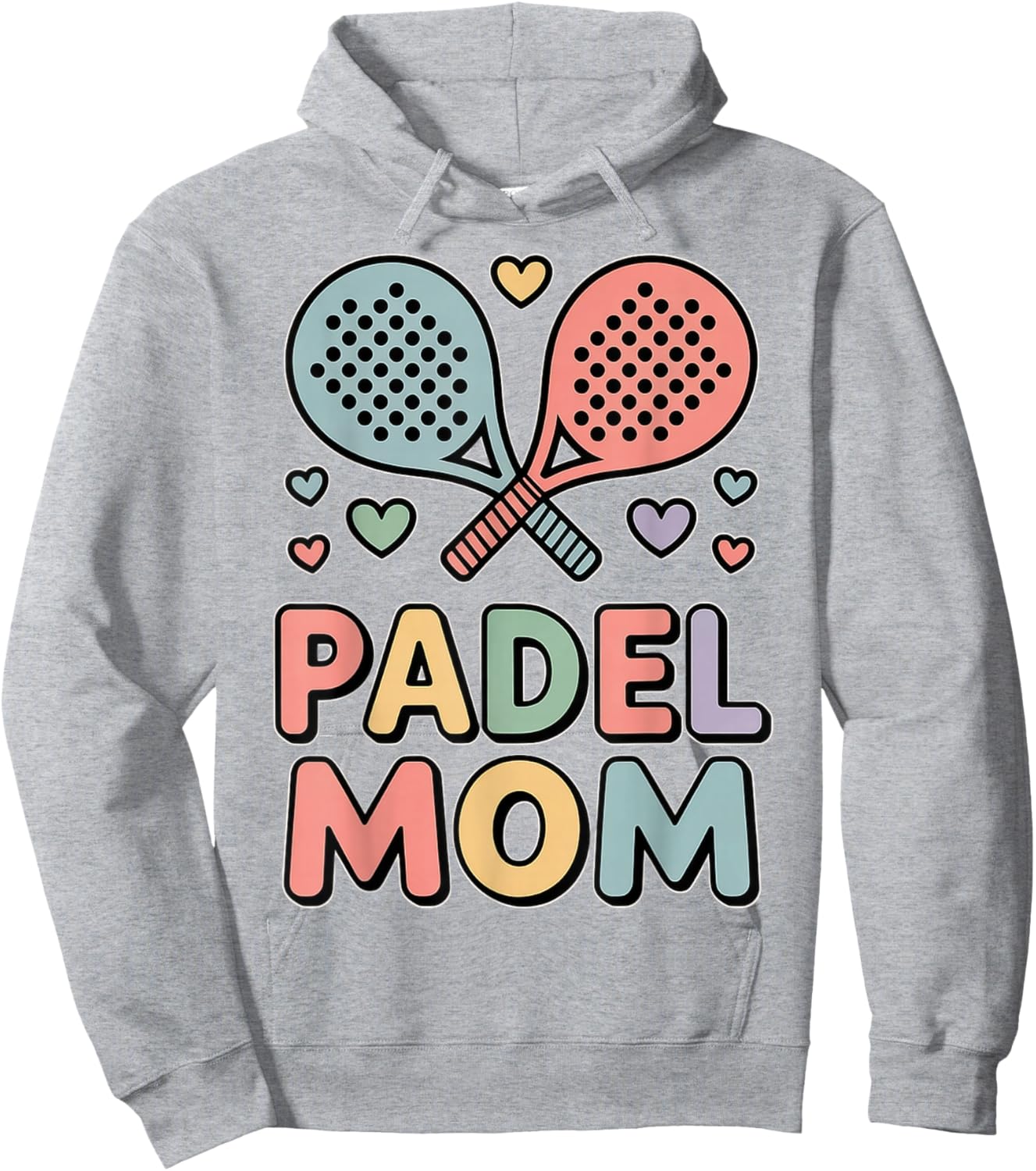 Pretty Padel Mom Outfit Hoodie - Hoodie | Ash
