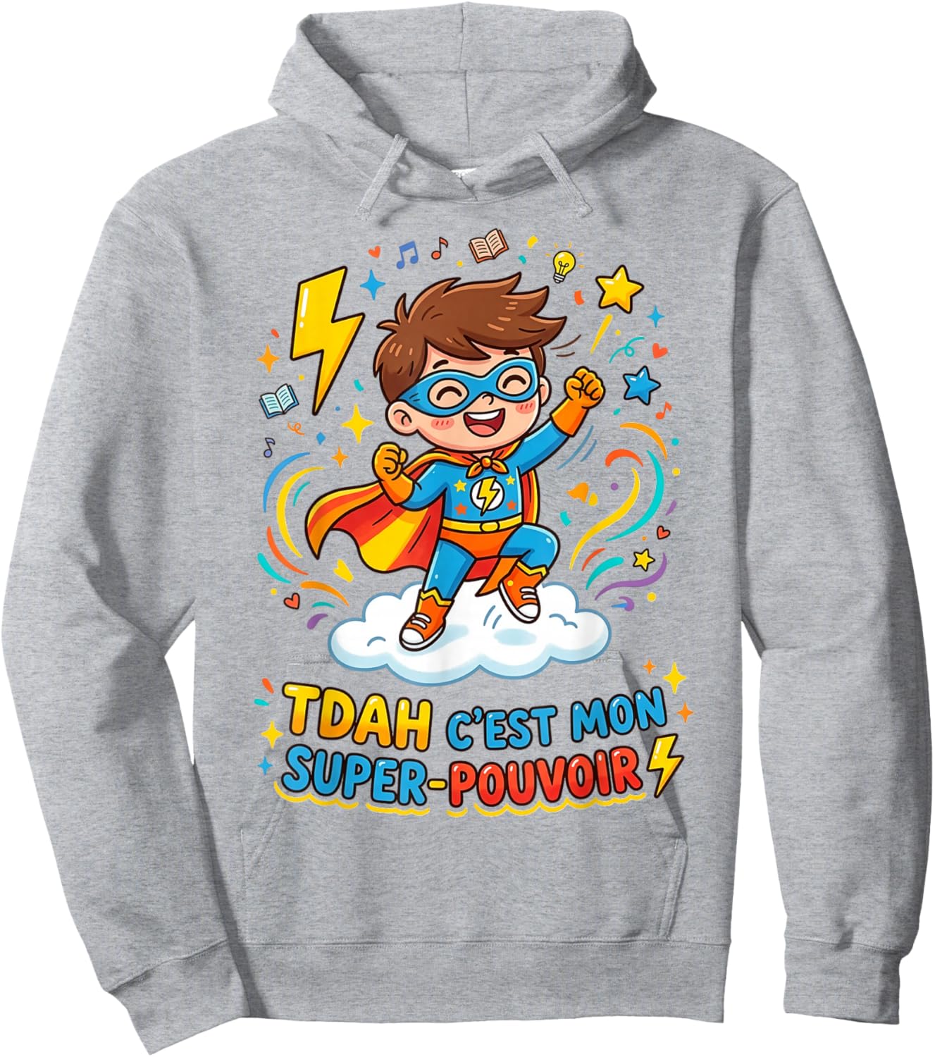 Humour TDAH C'est Mon Super Pouvoir Hoodie - Hoodie | Ash
