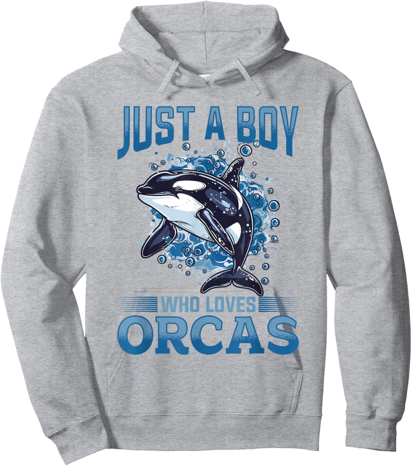 Funny Orca Animal Just a Boy who loves Orcas Hoodie - Hoodie | Ash