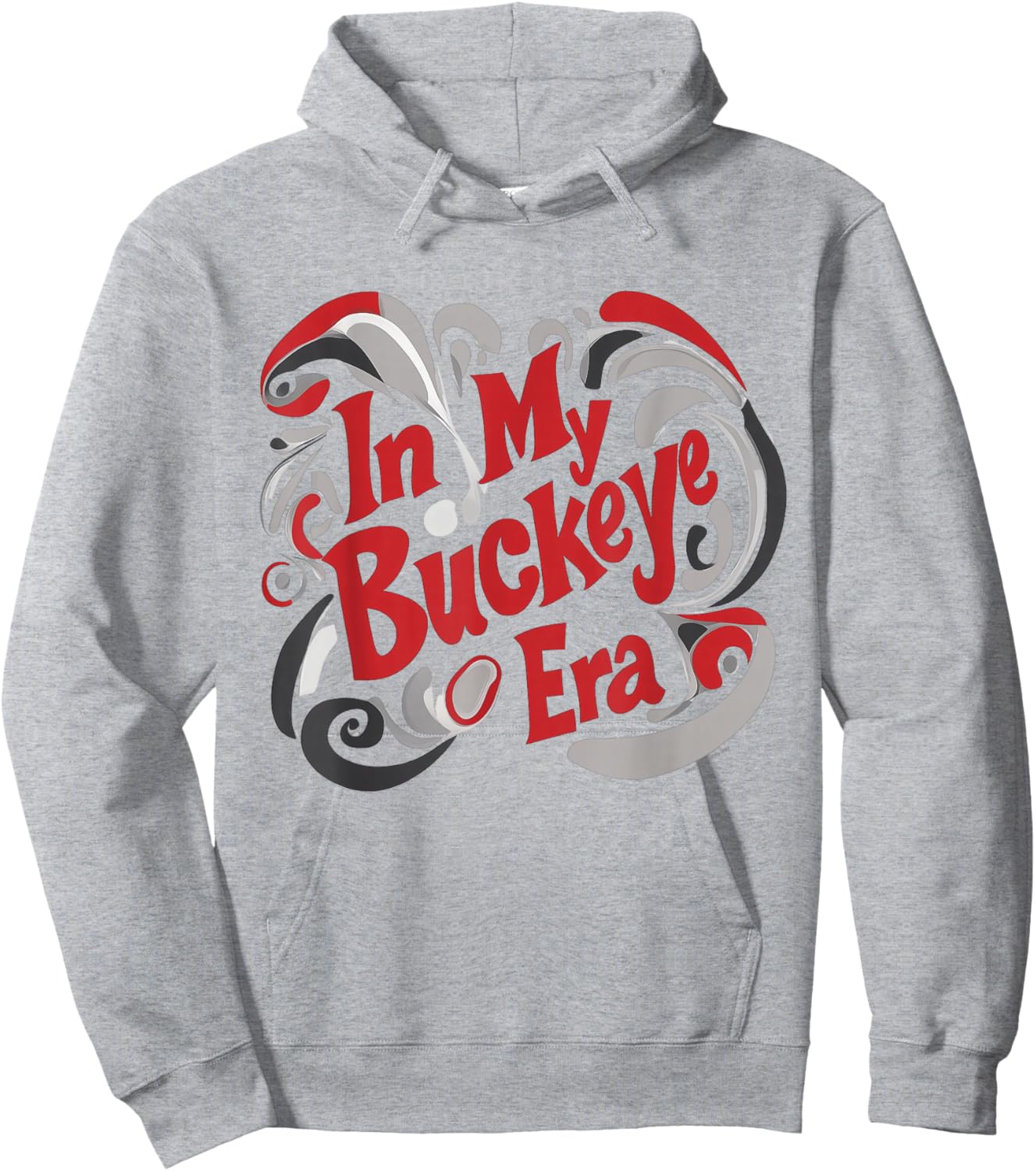 In my Buckeye Era Cute State Retro Vintage Girl Ohio Hoodie - Hoodie | Ash