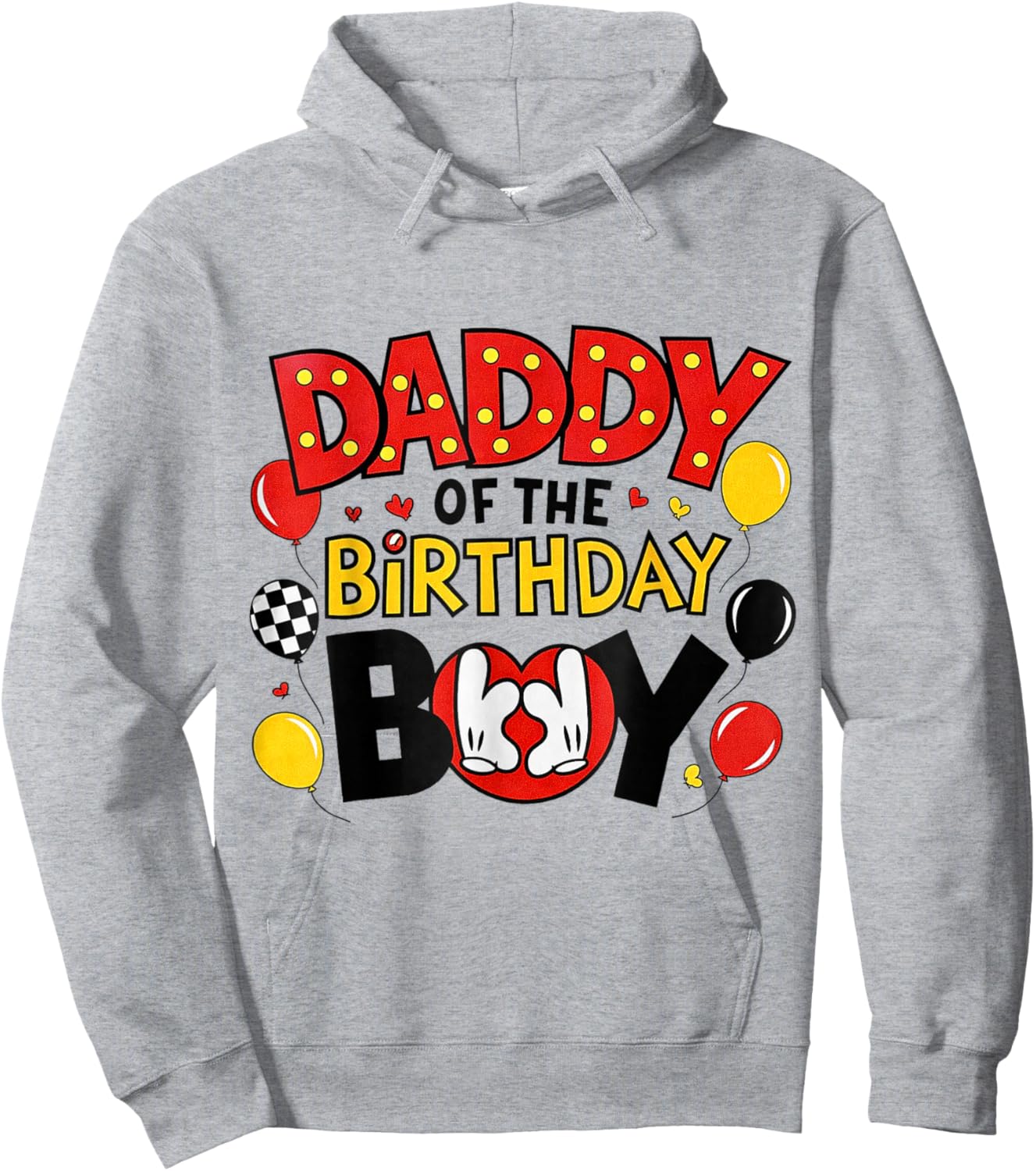 Daddy of The Birthday Boy Shirt Matching Dad Son Family Bday Hoodie - Hoodie | Ash