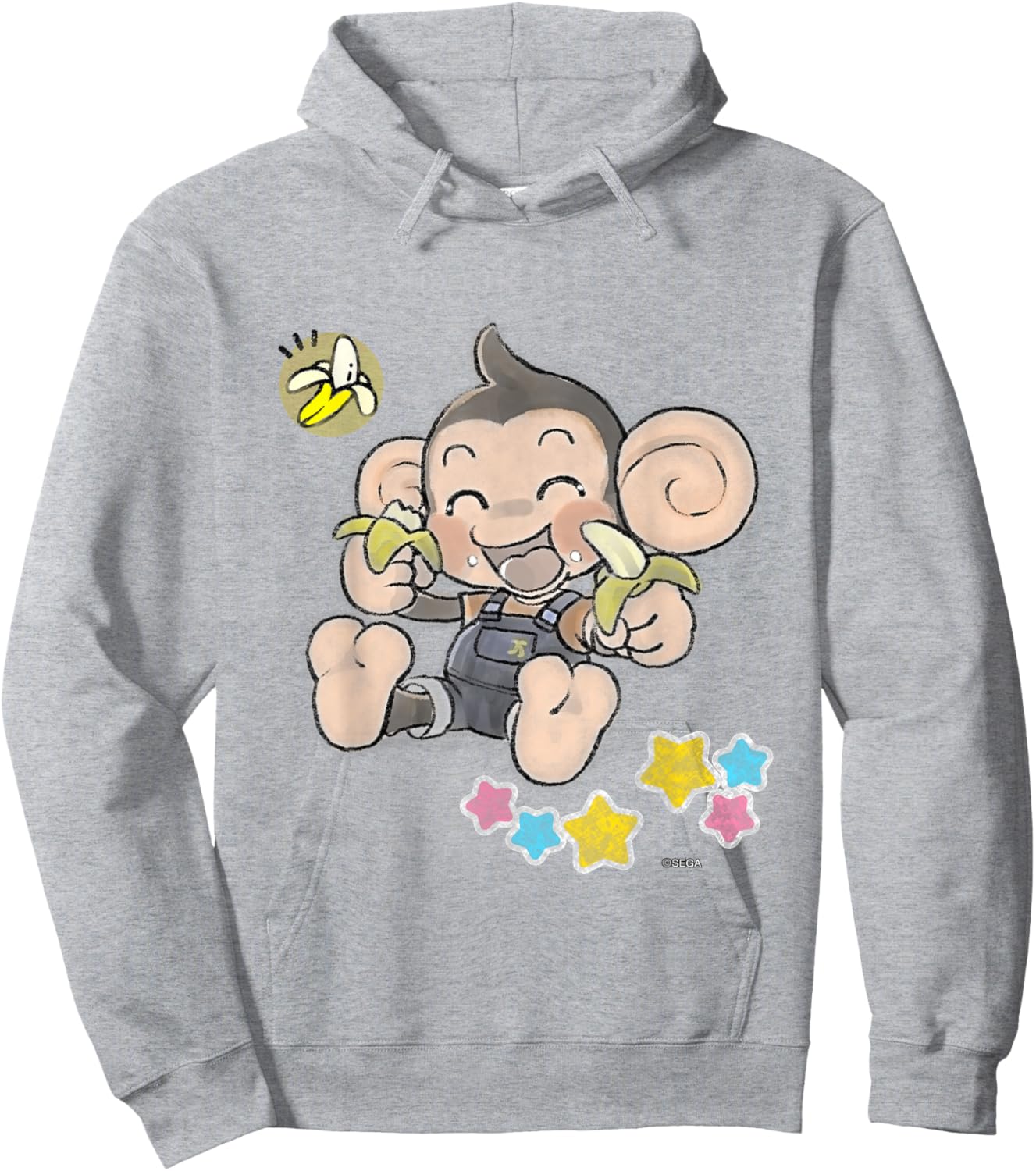 Super Monkey Ball Banana Rumble Banana and Eye Eye Hoodie - Hoodie | Ash