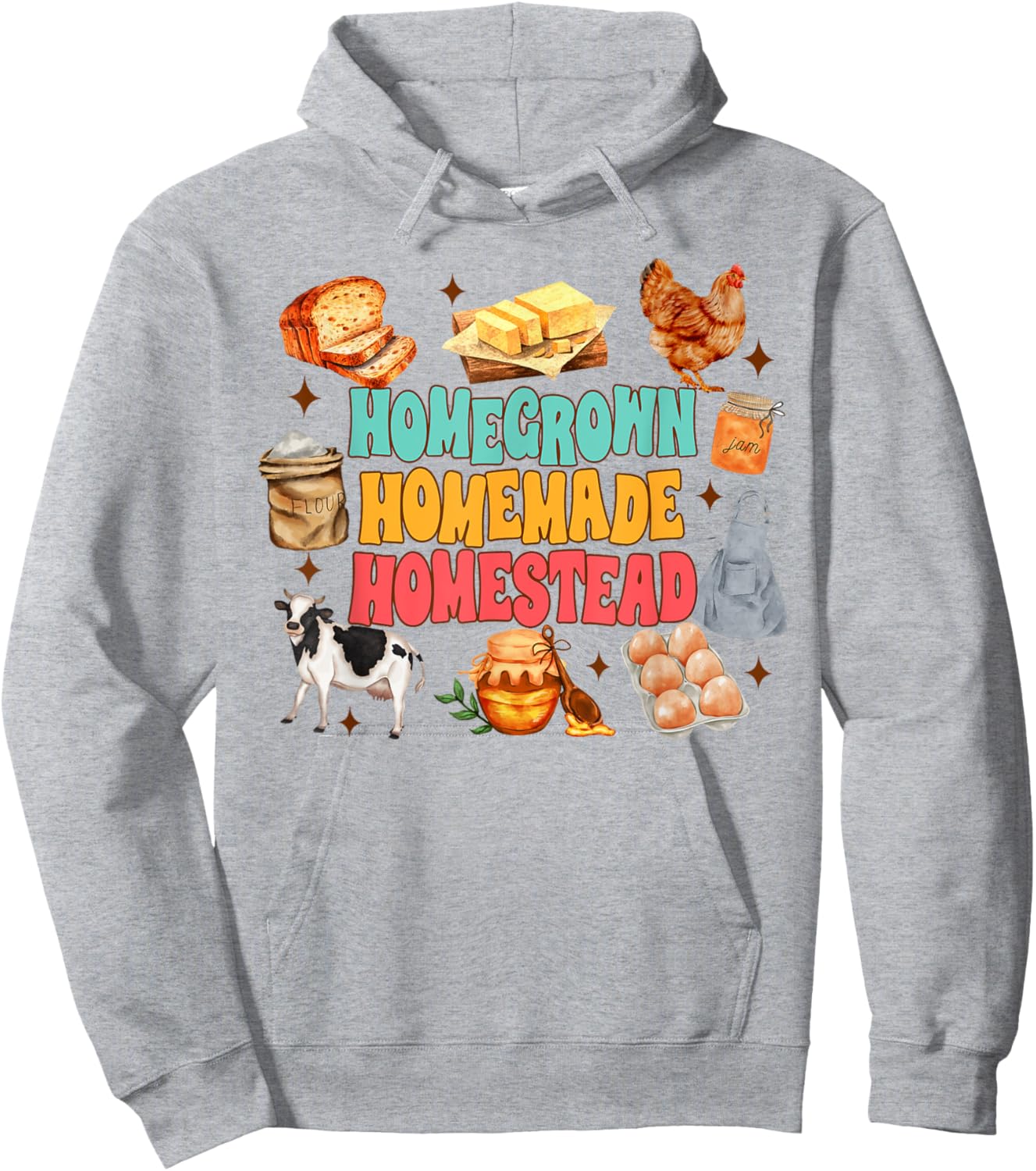 Homesteading Mom Farm Life Homegrown Homemade Homestead Hoodie - Hoodie | Ash