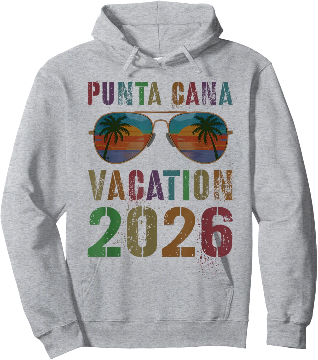 Rétro Punta CANA Vacation 2026 Voyage Croisière Voyage Assorti Hoodie - Hoodie | Ash