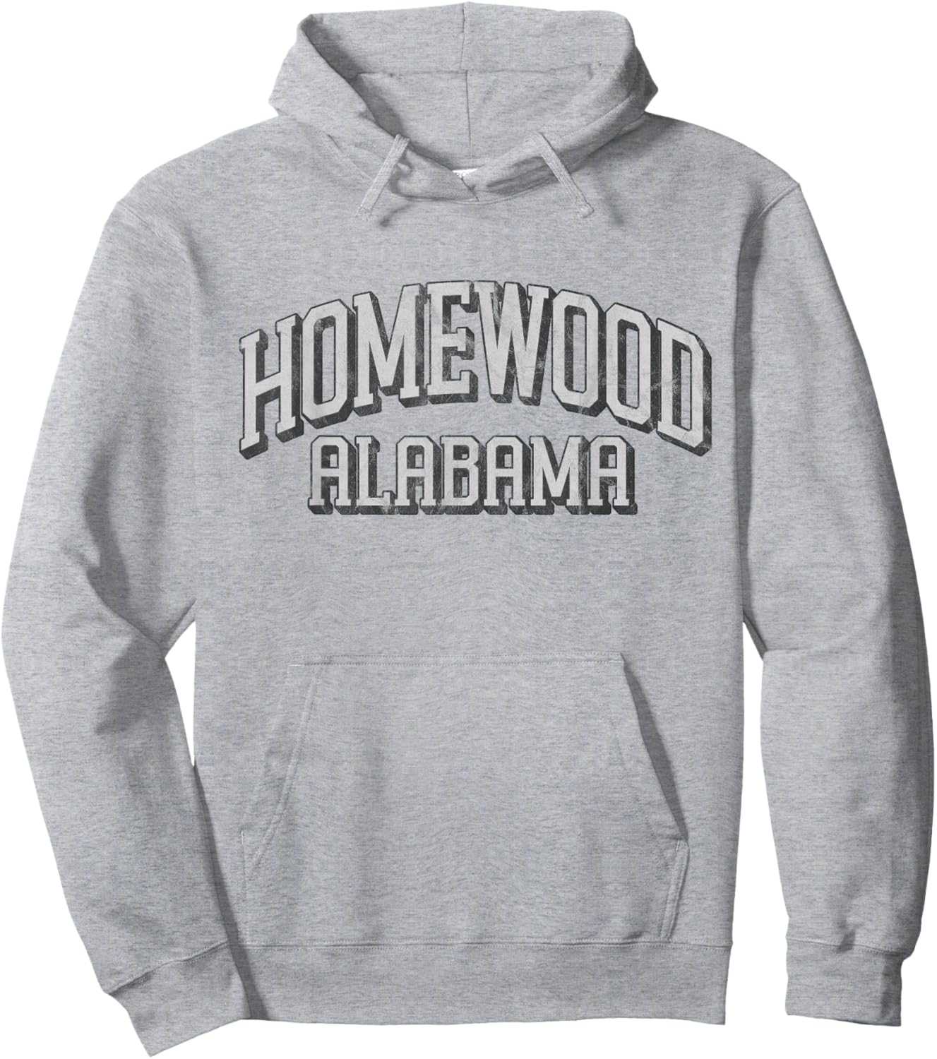 Vintage Homewood Alabama AL Retro City Hoodie - Hoodie | Ash