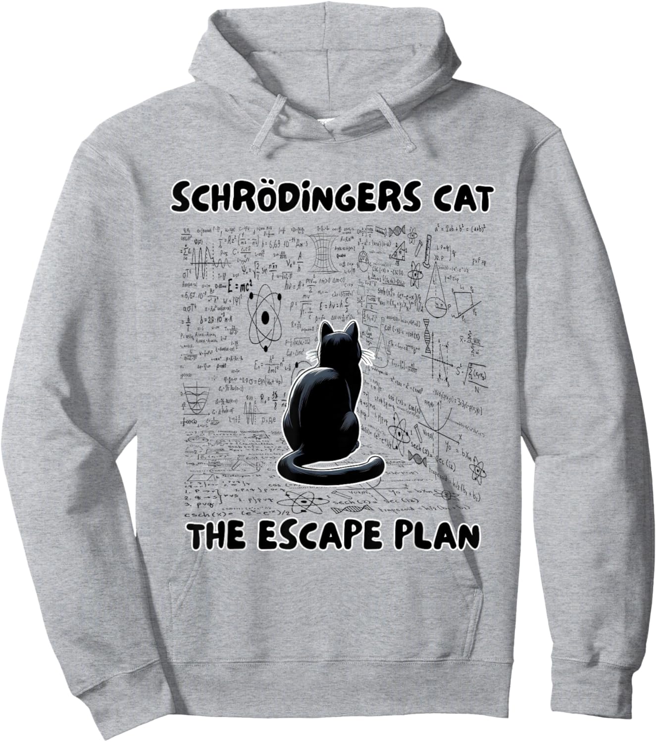 Quantum Physics Teacher Schrödinger's Cat The Escape Plan Hoodie - Hoodie | Ash